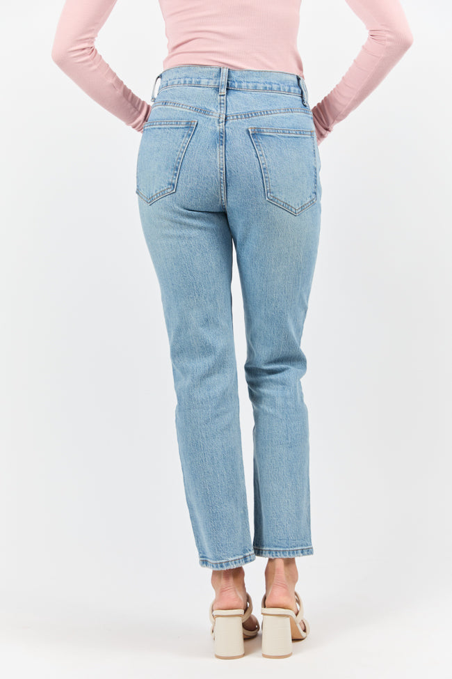 Millie Medium Wash Straight Leg Jeans for Women - Classic Denim Pants with Comfortable Fit - Perfect for Casual Wear, Office & Everyday Outfits