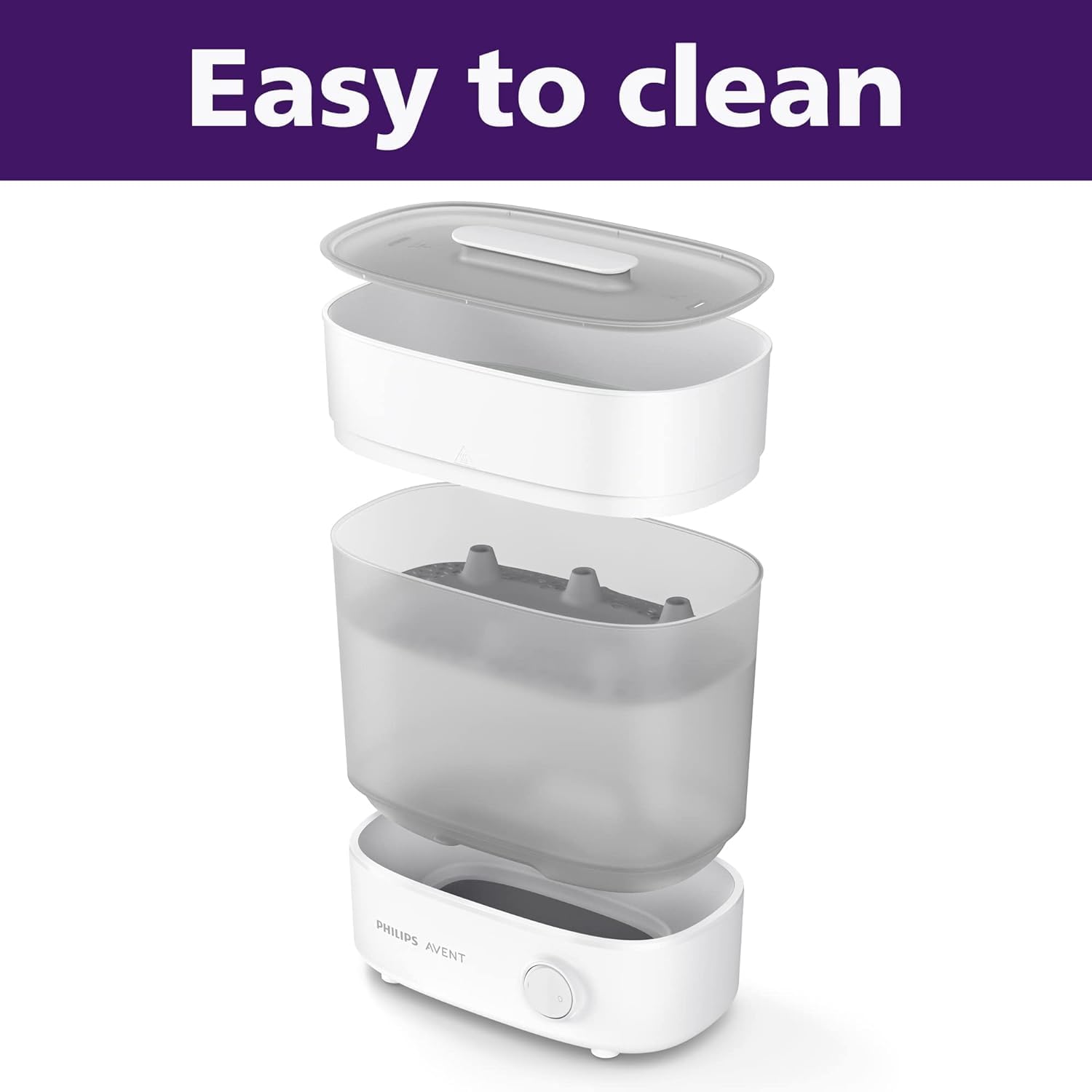 Philips AVENT Advanced Electric Steam Sterilizer SCF291/00 - Baby Bottle Sterilizer for Breast Pump Parts & Pacifiers | Safe & Fast Sanitizing for Newborn Essentials