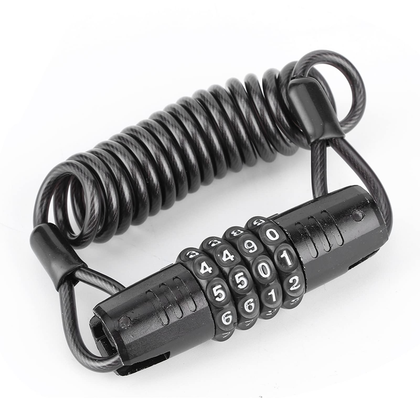 Universal 4-Digit Motorcycle Helmet Lock - Anti-Theft Safety for Wheels & Luggage
