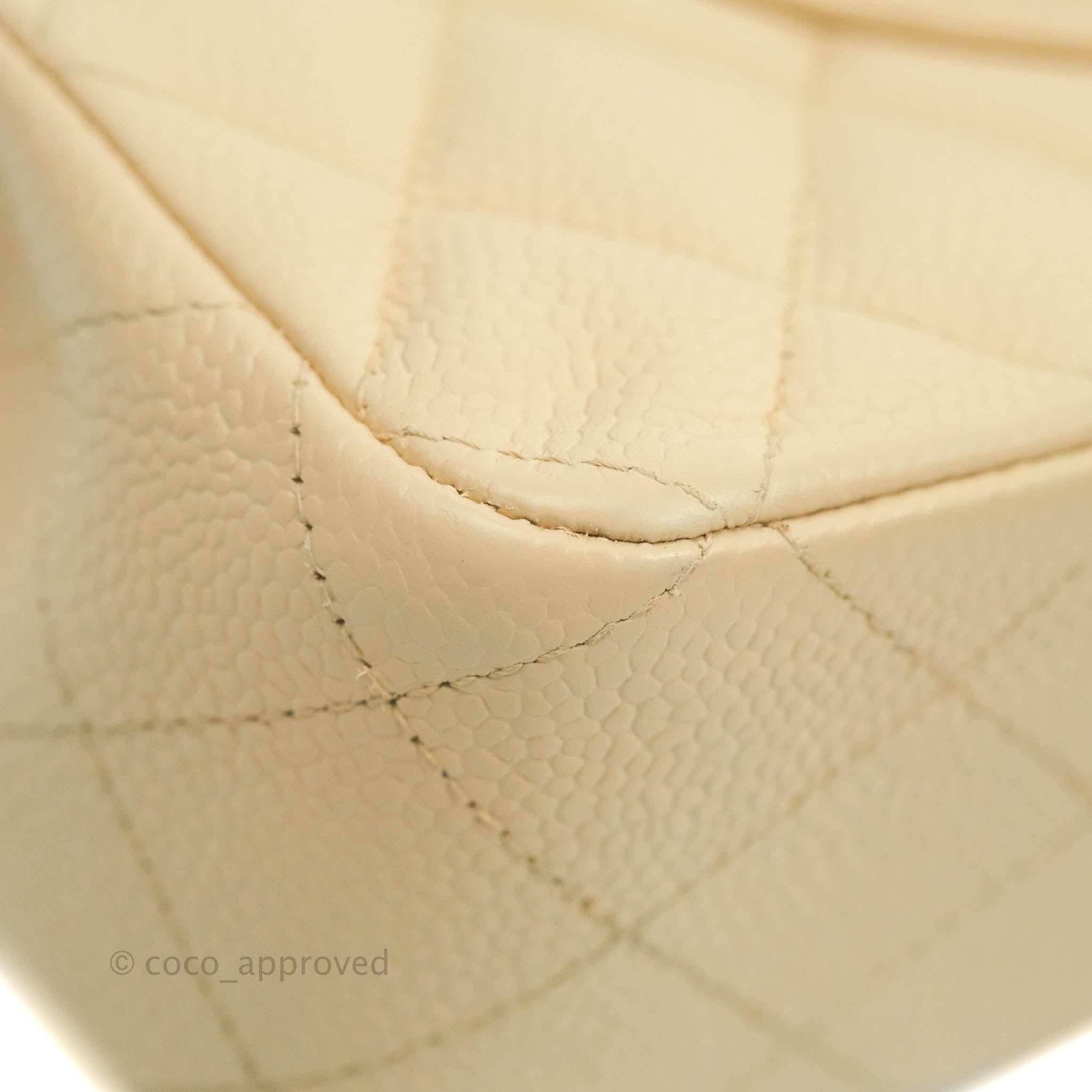 Chanel Classic Medium Double Flap Bag in Beige Caviar Leather with Gold Hardware - Luxury Designer Handbag for Women, Perfect for Work, Evening Events & Special Occasions