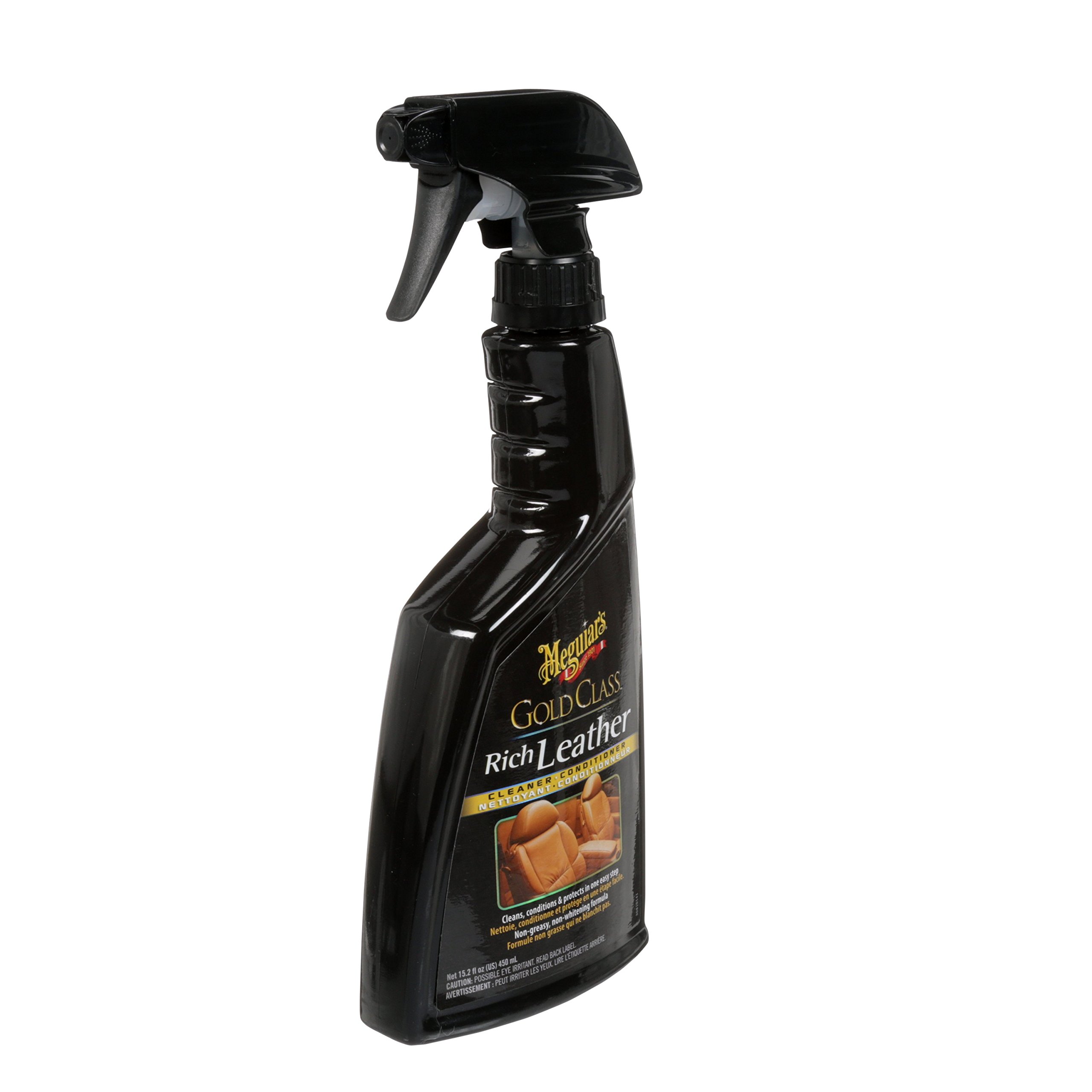 Meguiars Rich Leather Cleaner & Conditioner Spray - Premium Leather Care for Car Seats, Furniture & Accessories - Restores & Protects Genuine Leather - Ideal for Cars, Sofas, Bags & More