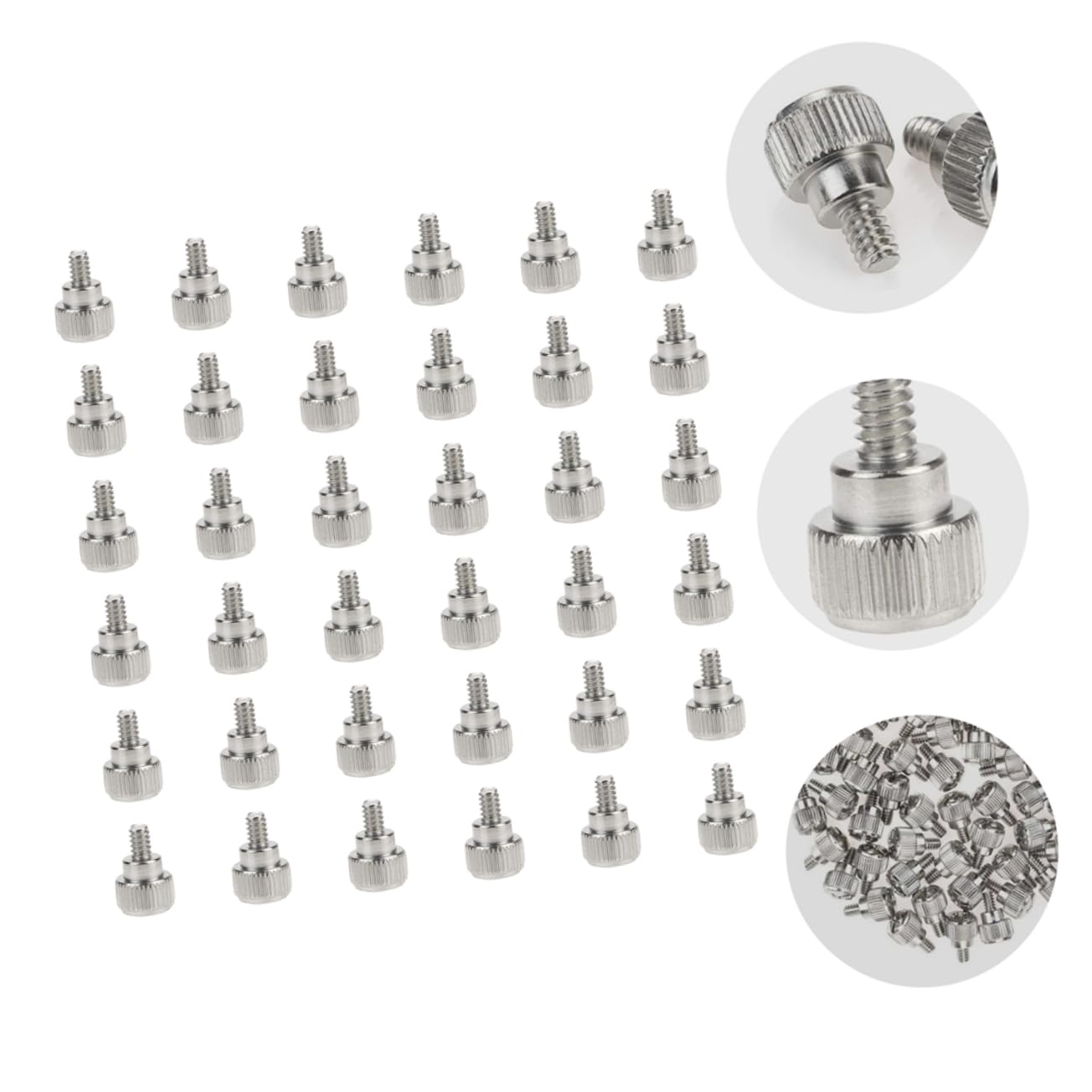 Jojofuny 100pcs Black Oxidation-Resistant Computer Case Thumb Screws - Knurled Chassis Screws with Uniform Strength for PC Builds & Hardware Upgrades (Perfect for Gaming Rigs, Workstations & DIY Computer Assembly)