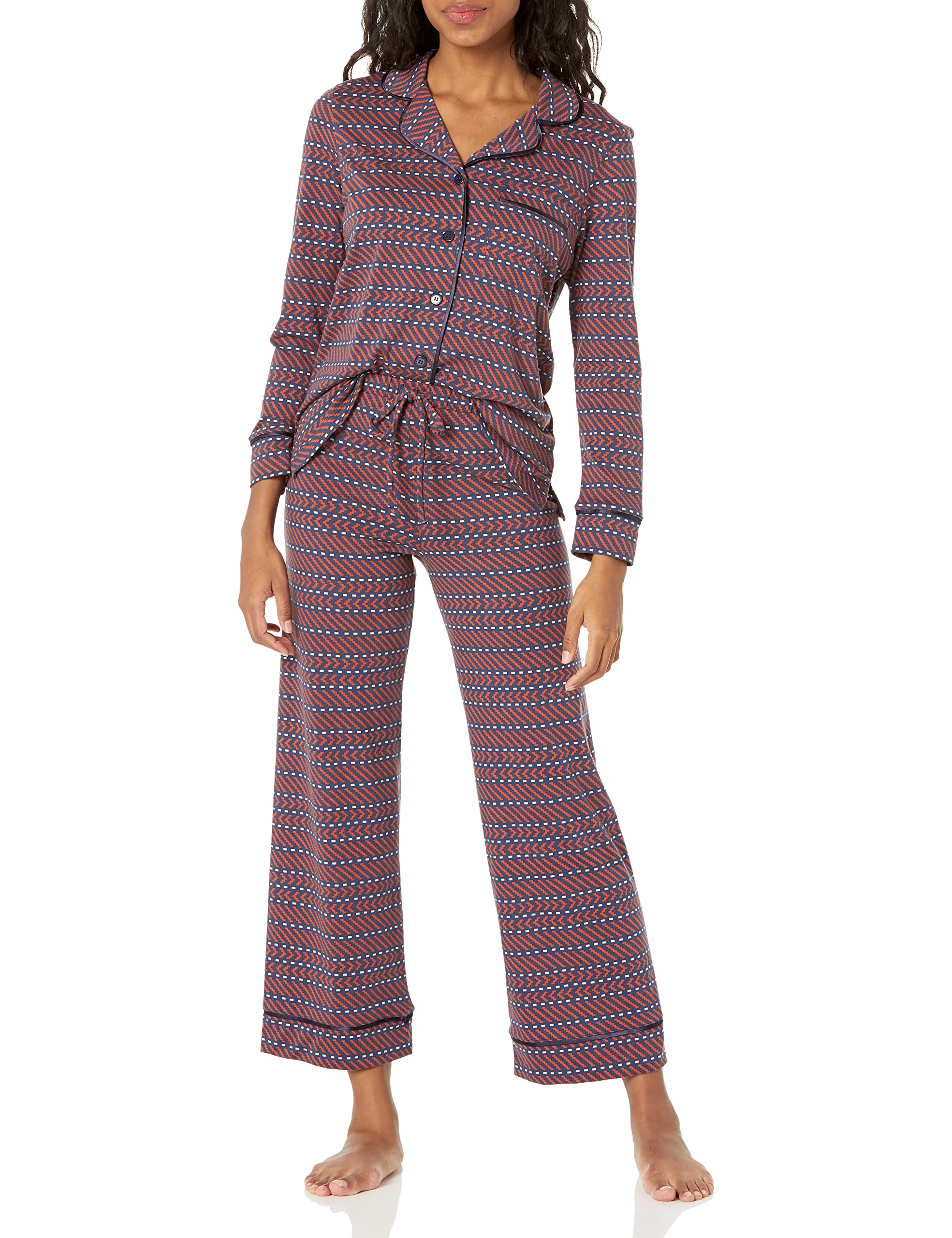 Cosabella Women's Bella Printed Petite Long Sleeve Pajama Set - Soft Cotton Sleepwear for Women, Comfortable Loungewear for Relaxing at Home or Sleepovers