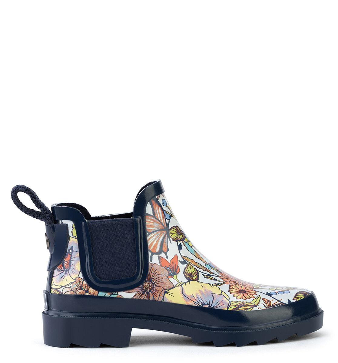 Waterproof Rhyme Ankle Rain Boots for Women - Lightweight Comfortable Rubber Rain Shoes for Walking, Gardening & Outdoor Activities