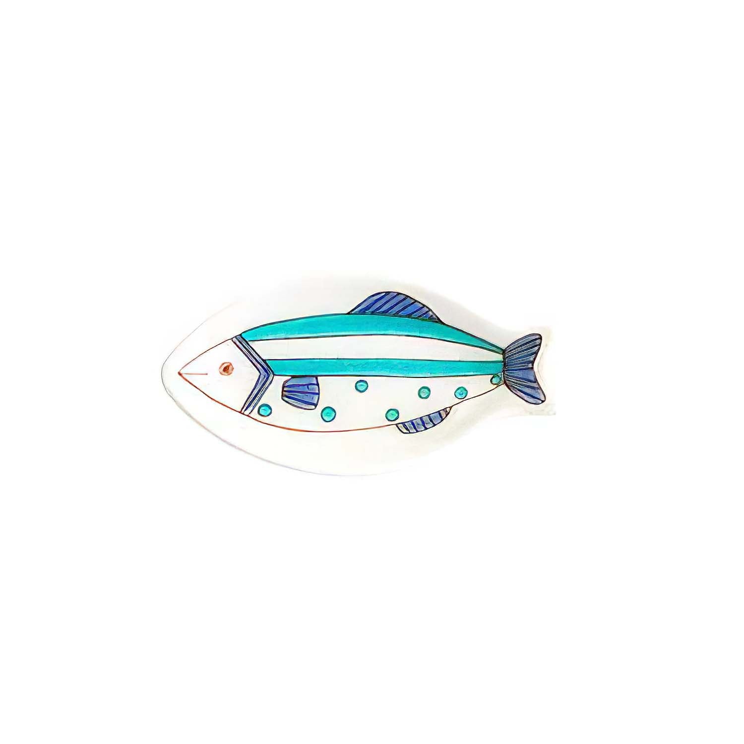 Harekutani Porcelain Small Fish Plate - Handmade Japanese Ceramic Appetizer Dish for Sushi, Desserts & Home Decor