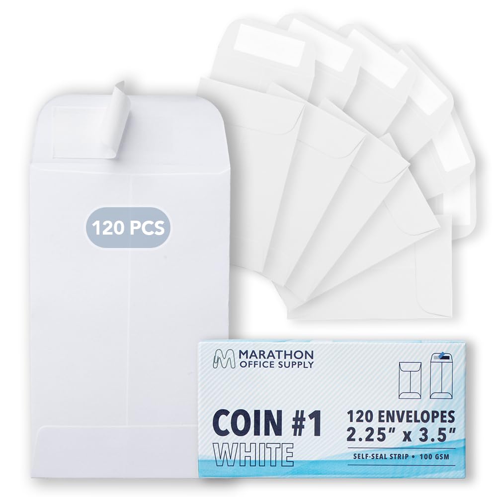 MOS #1 Coin Envelopes – 120-Pack 2-1/4