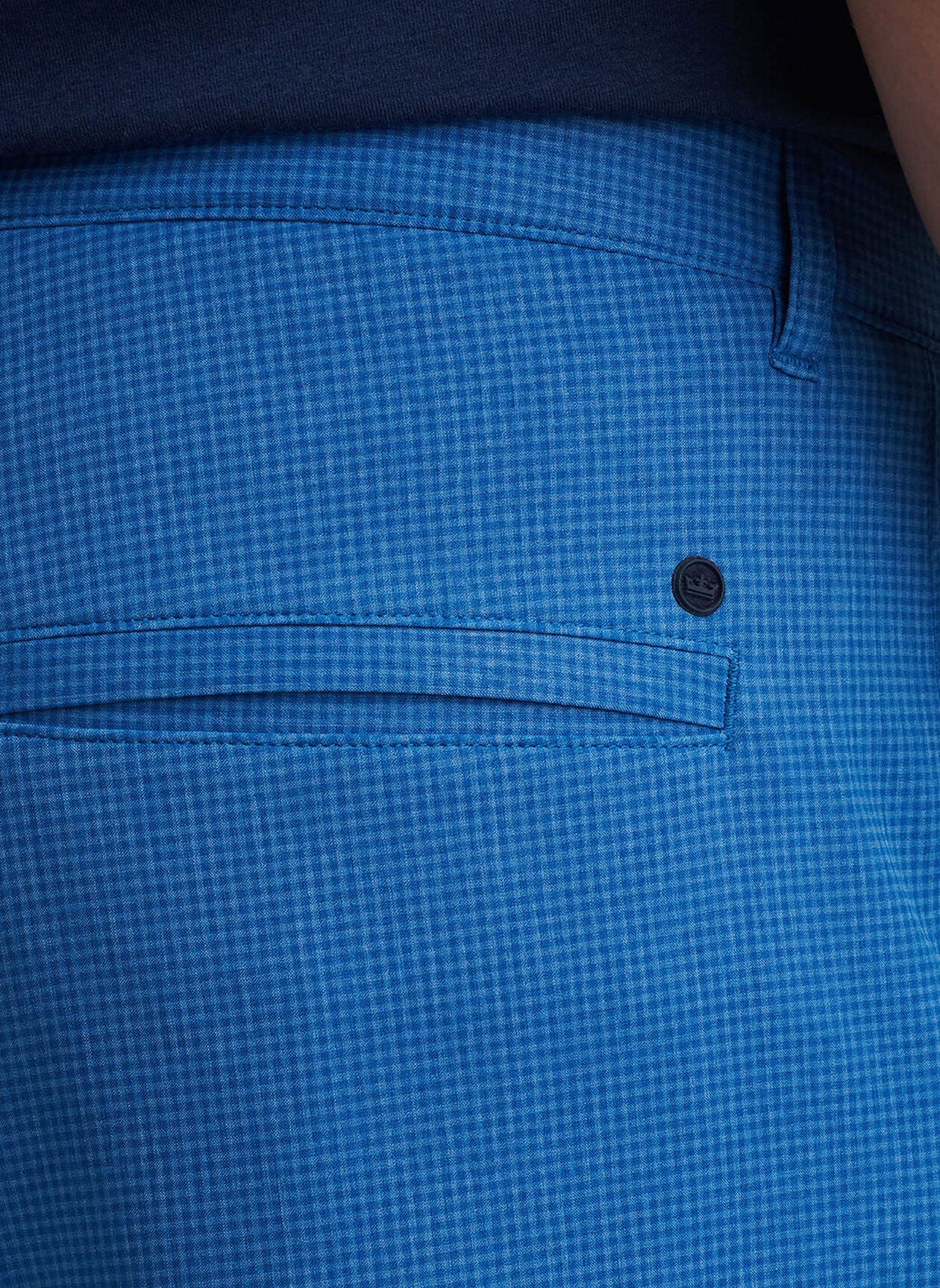 PETER MILLAR Men's Gingham Print Short Sleeve Polo Shirt - Casual Summer Golf & Tennis Shirt for Men