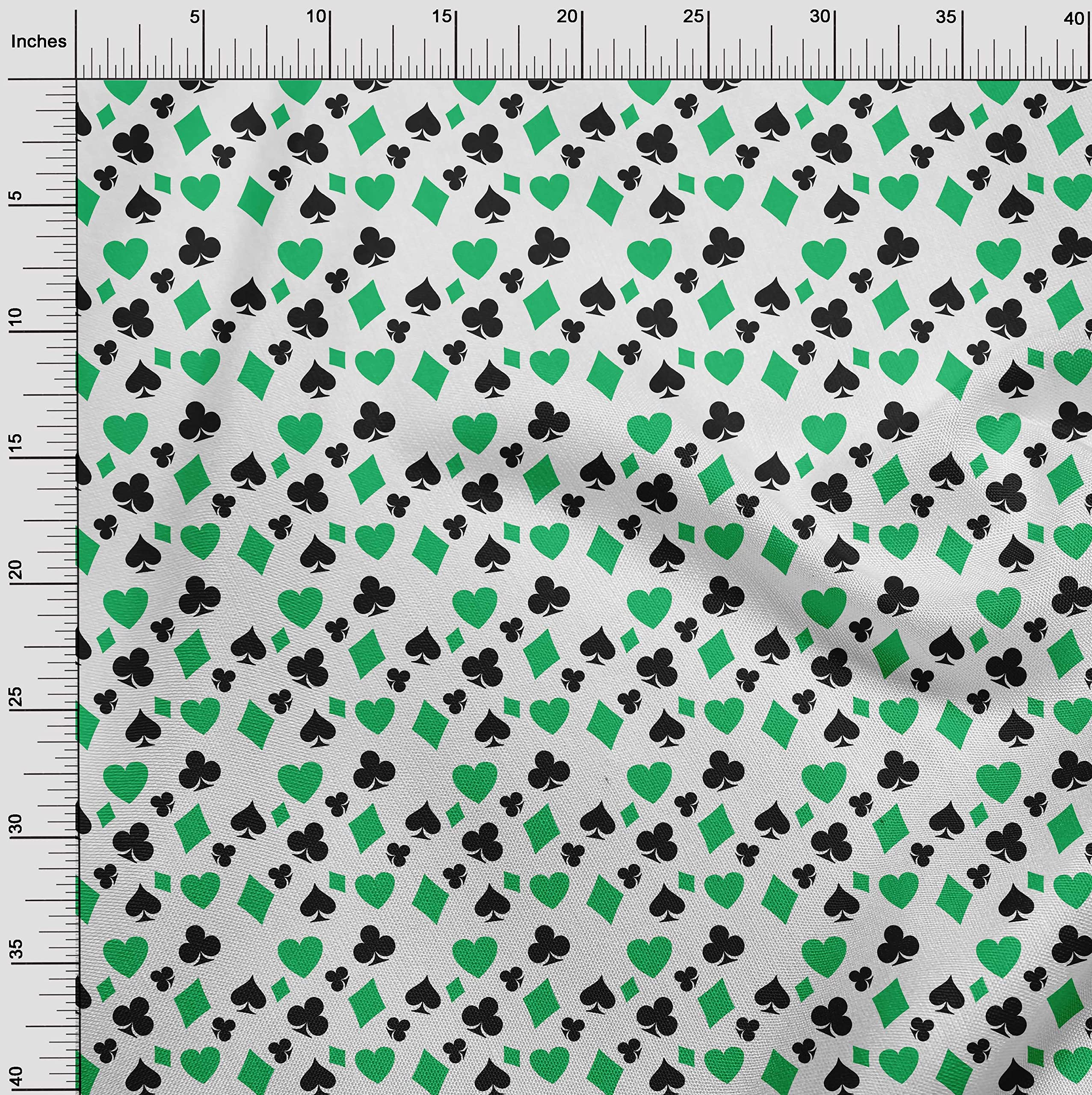 Premium Green Polyester Spandex Fabric - 56