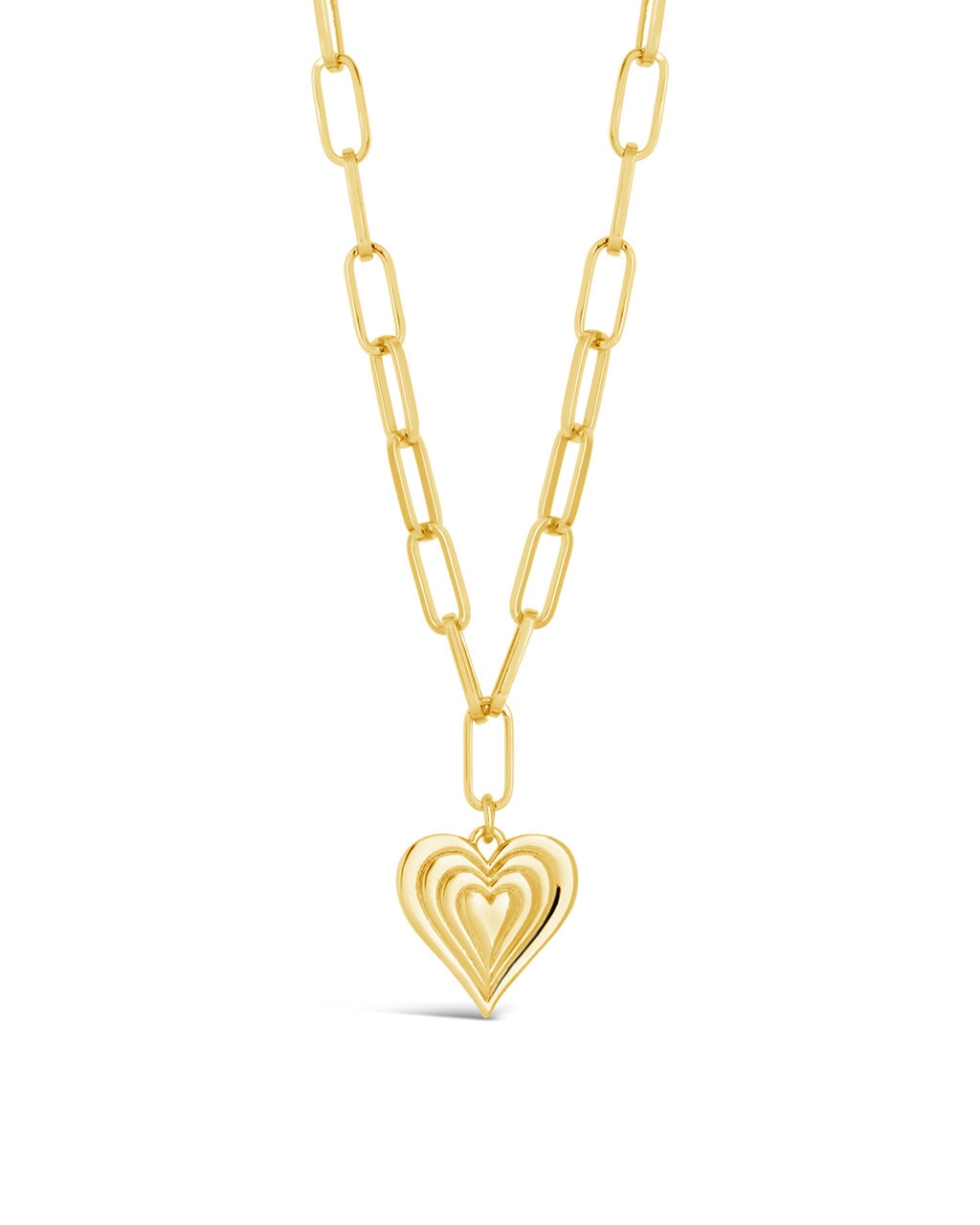 Paperclip Beating Heart Pendant Necklace - Unique Minimalist Jewelry for Women - Perfect Gift for Valentine's Day, Anniversary & Everyday Wear