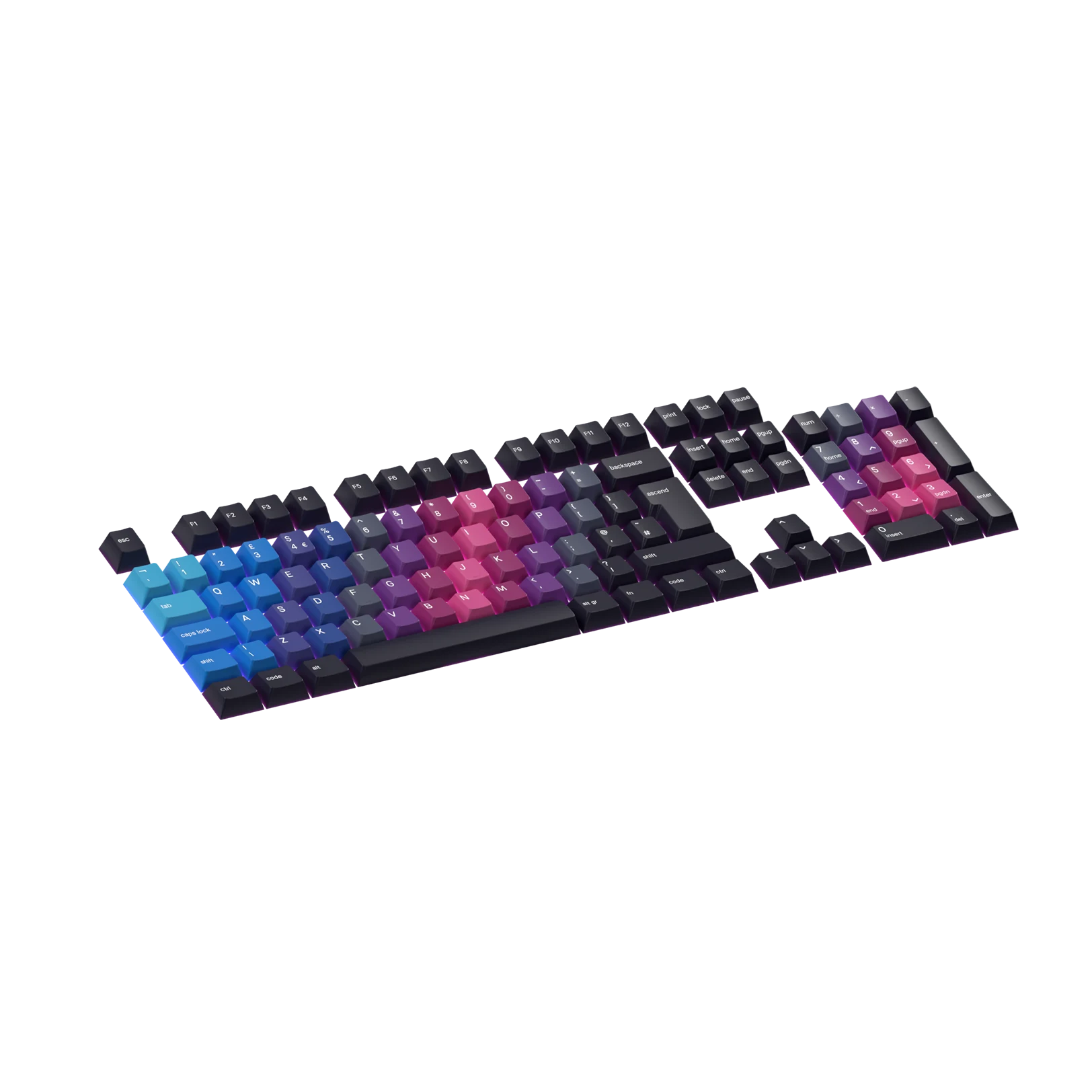 Custom Keycaps for Mechanical Keyboards - Afterparty UK Design - Perfect for Gaming, Typing & Office Work