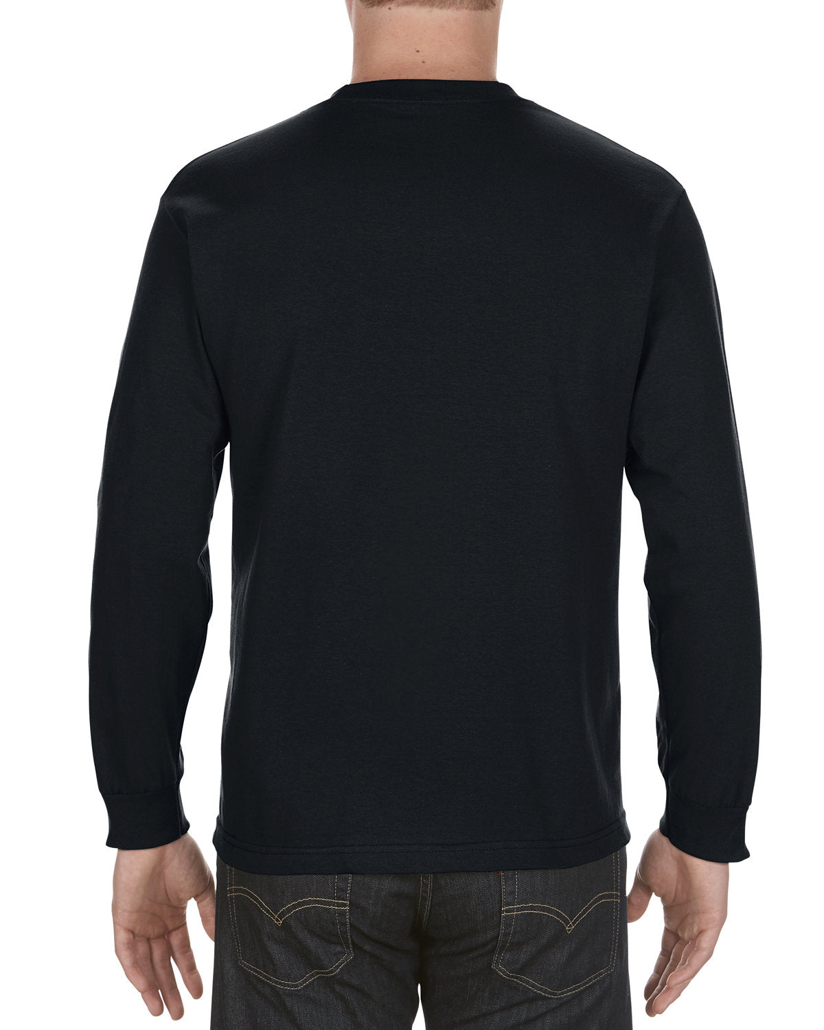 Alstyle AL1304 Adult 6.0 oz. 100% Cotton Long Sleeve T-Shirt for Men & Women - Comfortable Casual Wear for Everyday, Work, and Layering