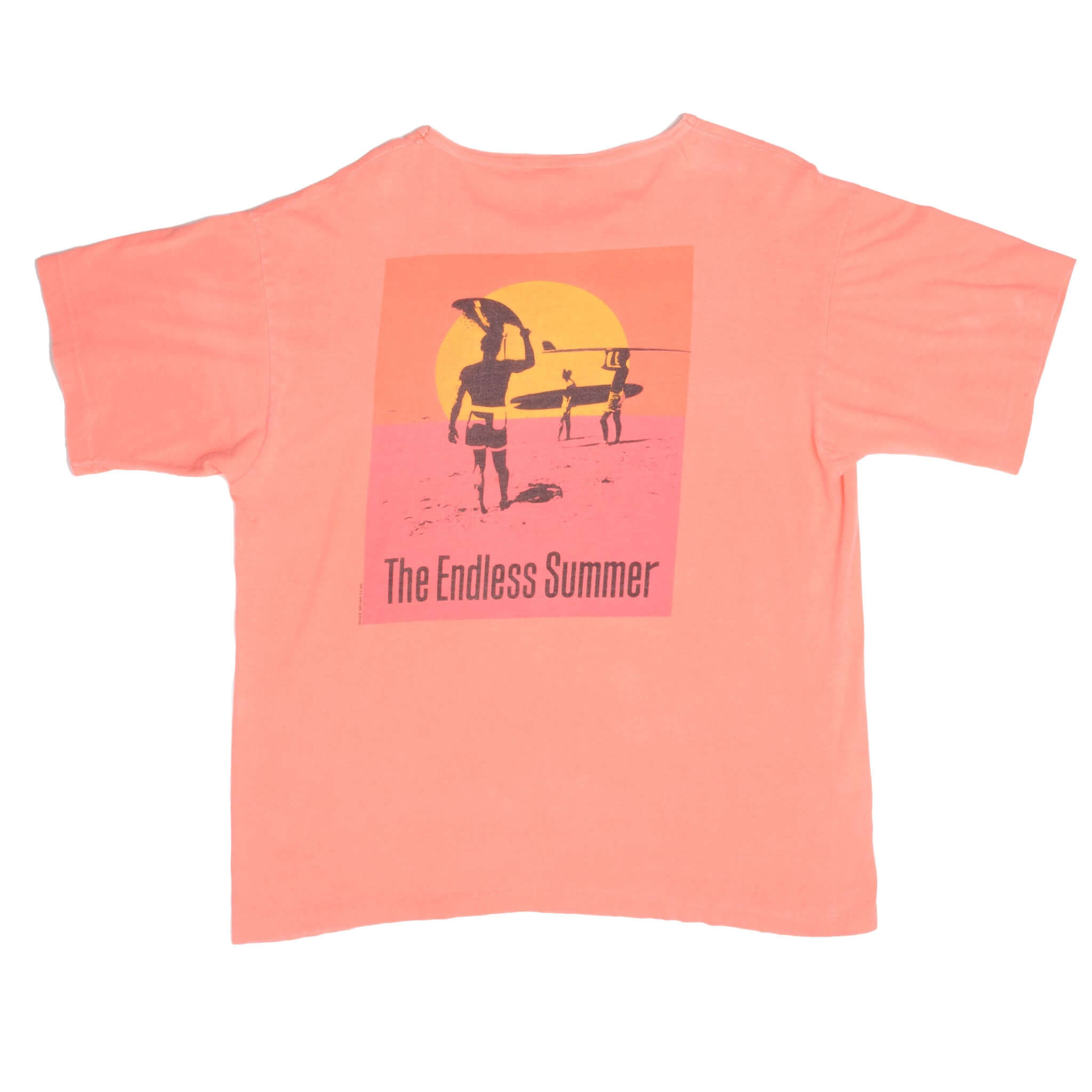 Vintage Crazy Shirt The Endless Summer Surf Henley T-Shirt 1980s XL Made in USA - Retro Surf Style for Beach, Music Festivals & Casual Wear