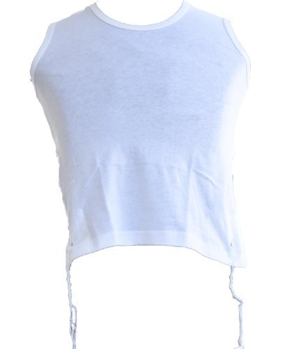 100% Cotton Kosher Tzitzit for Men - Extra Large Size | Authentic Jerusalem Tzizit | Perfect for Daily Prayer & Religious Ceremonies