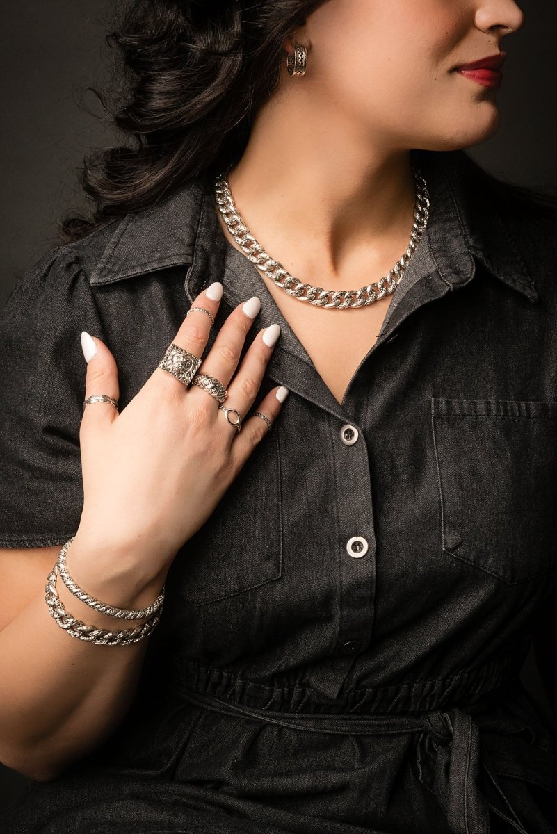 Power Ring™ in Chainlink - High-Performance Fashion Jewelry for Men & Women - Perfect for Everyday Wear, Parties & Gifts