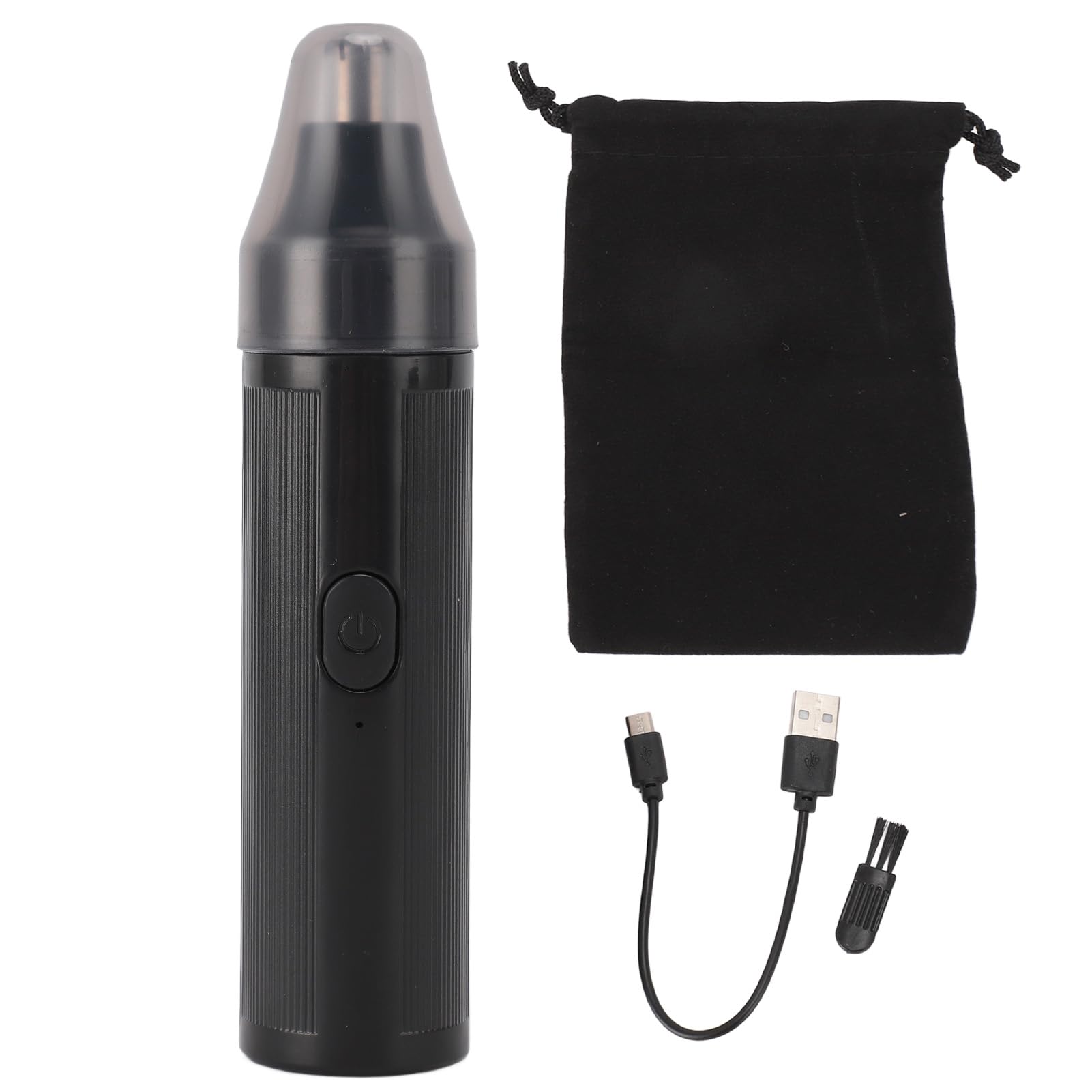 Rechargeable Electric Nose Hair Trimmer for Men & Women - Portable Personal Grooming Kit for Home & Travel - Black | Perfect for Daily Grooming, Business Trips & Gym Essentials