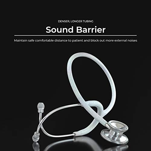 MDF Instruments Monet Kaleidoscope MD One Epoch Lightweight Titanium Stethoscope - Professional Adult Stethoscope with Monet Tube & Kaleidoscope Chestpiece - MDF777TMOKL - Ideal for Doctors, Nurses, and Medical Students in Hospitals and Clinics