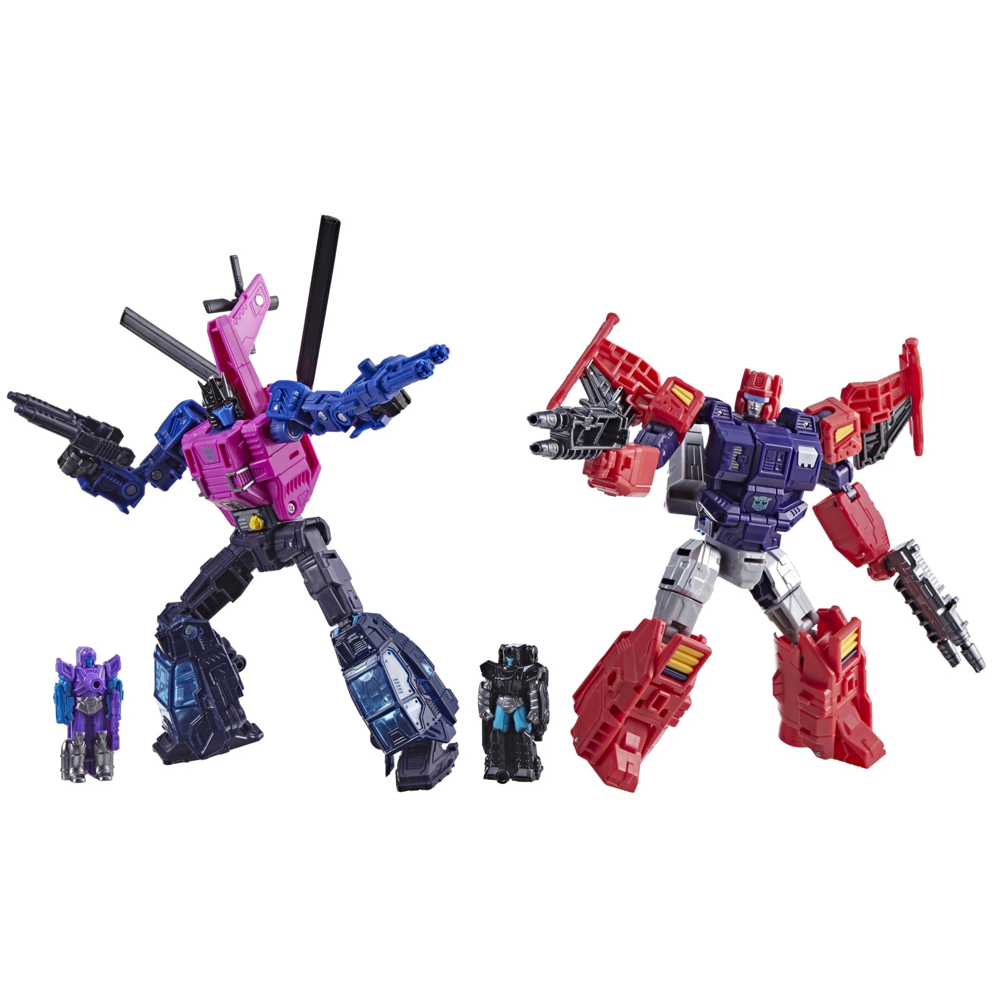 Transformers Age of The Primes Wreck 'n Doom Collection - Topspin vs Spinister 5.5-inch Converting Action Figure 2-Pack | Robot Toys for Kids Ages 8+ | Amazon Exclusive | Battle & Collectible Action Figures for Play & Display