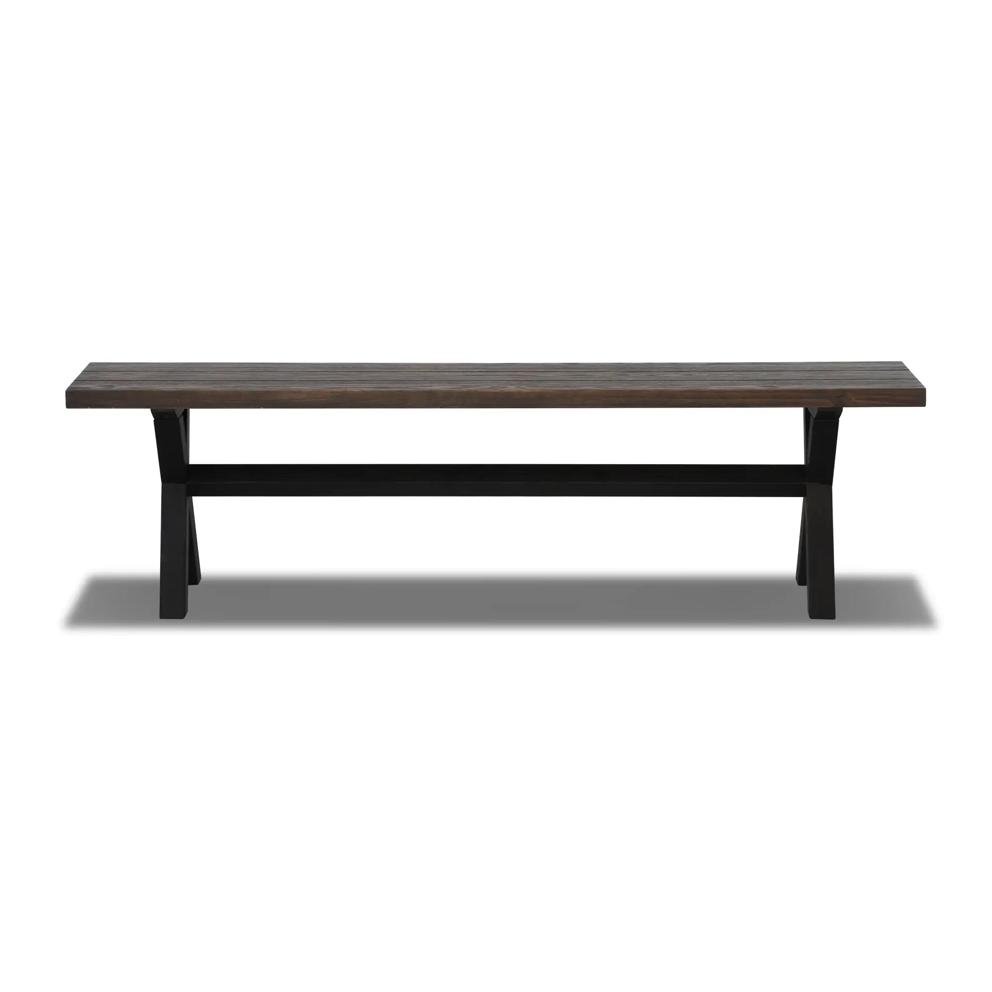 Solid Wood Bench - Cascais Style Handcrafted Wooden Bench for Patio, Garden, or Entryway - Durable & Weather-Resistant Outdoor Seating