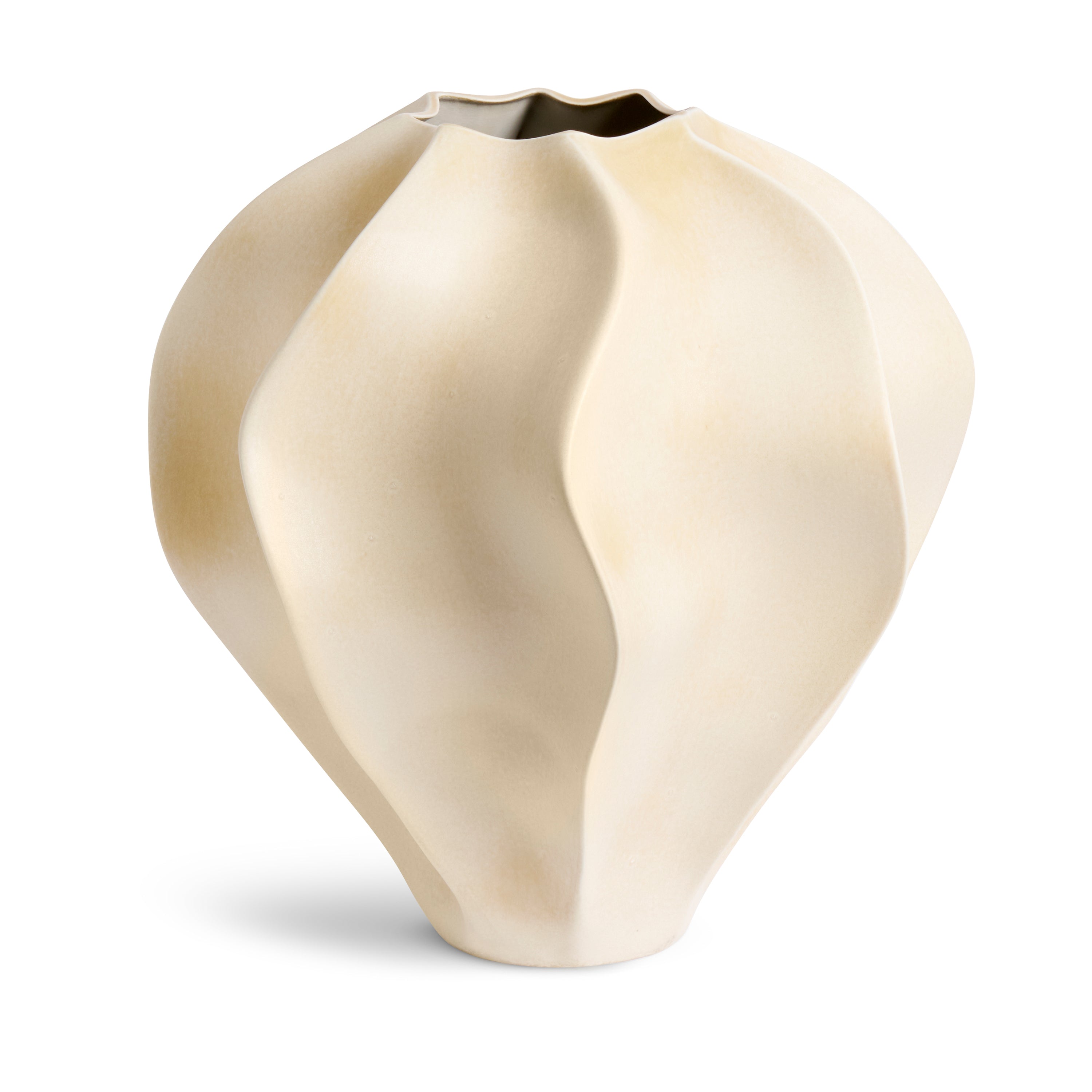 Pre Order | Douro Vase in Oat Color - Extra Large Handmade Ceramic Vase for Modern Home Decor, Wedding Centerpiece, or Office Table Display