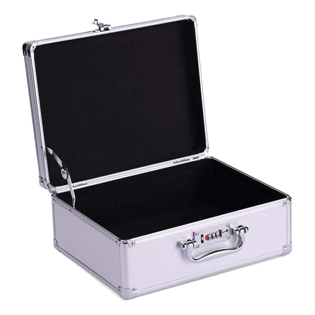 ZAANU Aluminum Alloy Tool Box - Heavy Duty Portable Tool Case with Combination Locks, Organizer for Tools & Equipment - Perfect for Construction, Automotive, and DIY Projects