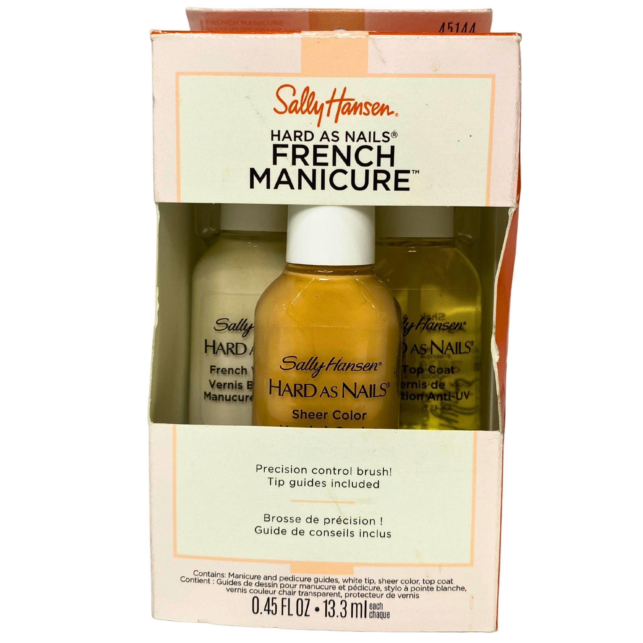 Sally Hansen Hard As Nails French Manicure Polish with Precision Control Brush - 0.45 oz (Pack of 55) - Perfect for Salon Professionals & At-Home Nail Care