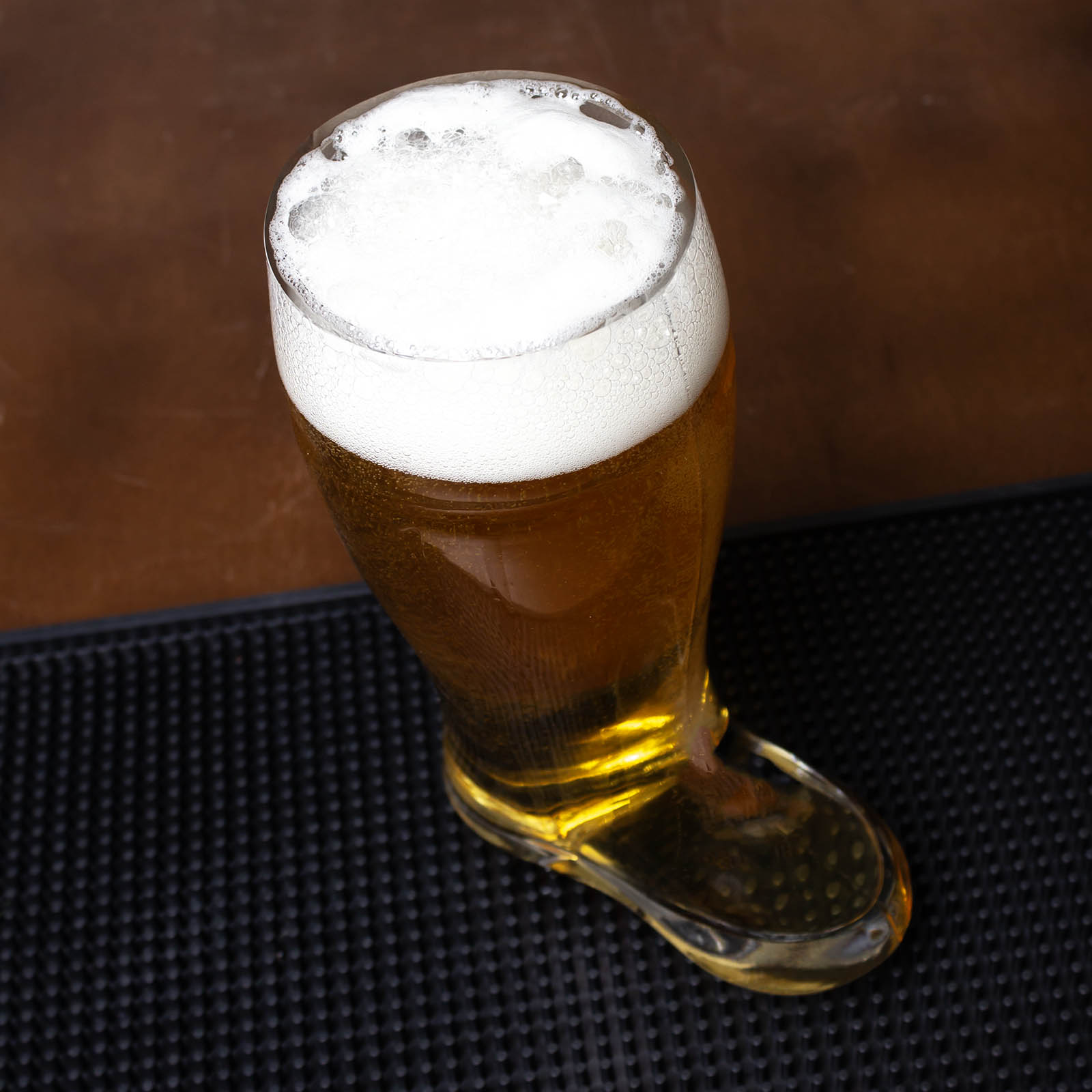 BarConic® 26 oz Glass Beer Boot - German Style Beer Mug with Handle - Perfect for Oktoberfest, Parties & Gifts - Great for Beer Lovers & Collectors