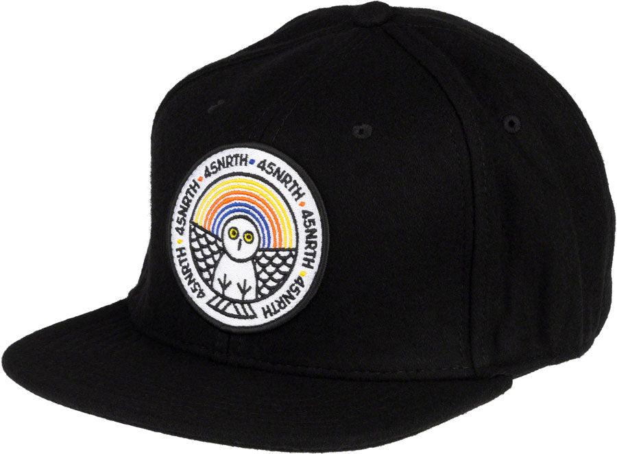 45NRTH Winter Wonder Wool Snapback Hat - Adjustable Black Beanie for Men & Women | Cold Weather, Snow Sports, Outdoor Activities