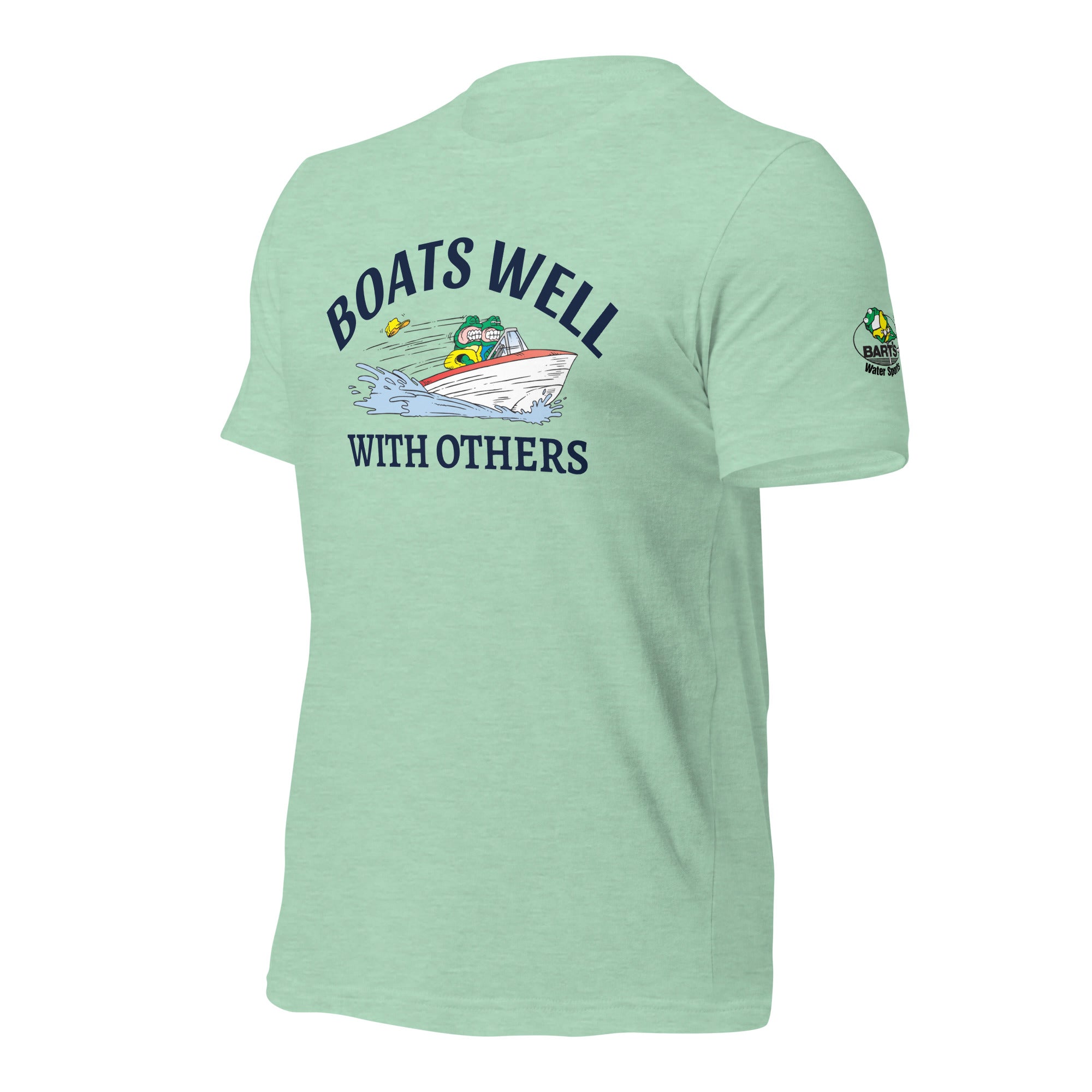 Boats Well with Others Unisex T-Shirt | Bart's Water Sports | Perfect for Boating, Sailing & Water Sports Enthusiasts