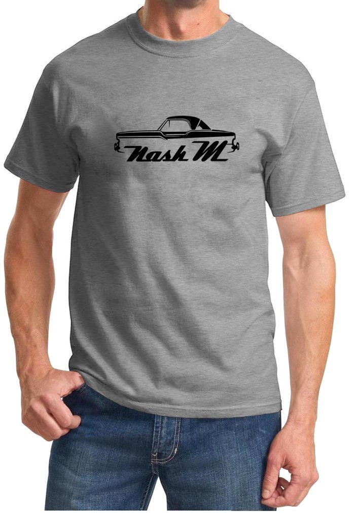 Vintage Nash Metropolitan Coupe Classic Outline Design T-Shirt - Retro Car Enthusiast Gift, Men's & Women's Casual Tee for Car Shows, Cruising & Automotive Events