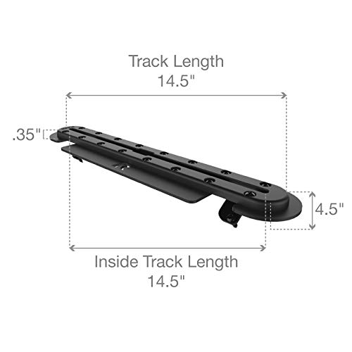 RAM Mounts Tough-Track for 2018-2023 Jeep JL/JLU/Gladiator RAM-DT-204-TRACK-A12U | Compatible with RAM Track Ball Bases | Off-Road & Adventure Gear Mounting Solution