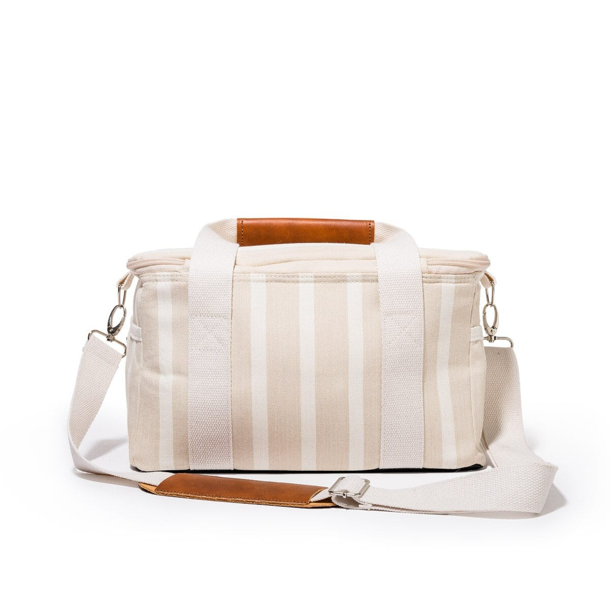 Premium Monaco Natural Stripe Insulated Cooler for Business & Pleasure - Perfect for Office Lunches, Beach Picnics, Camping and Outdoor Adventures
