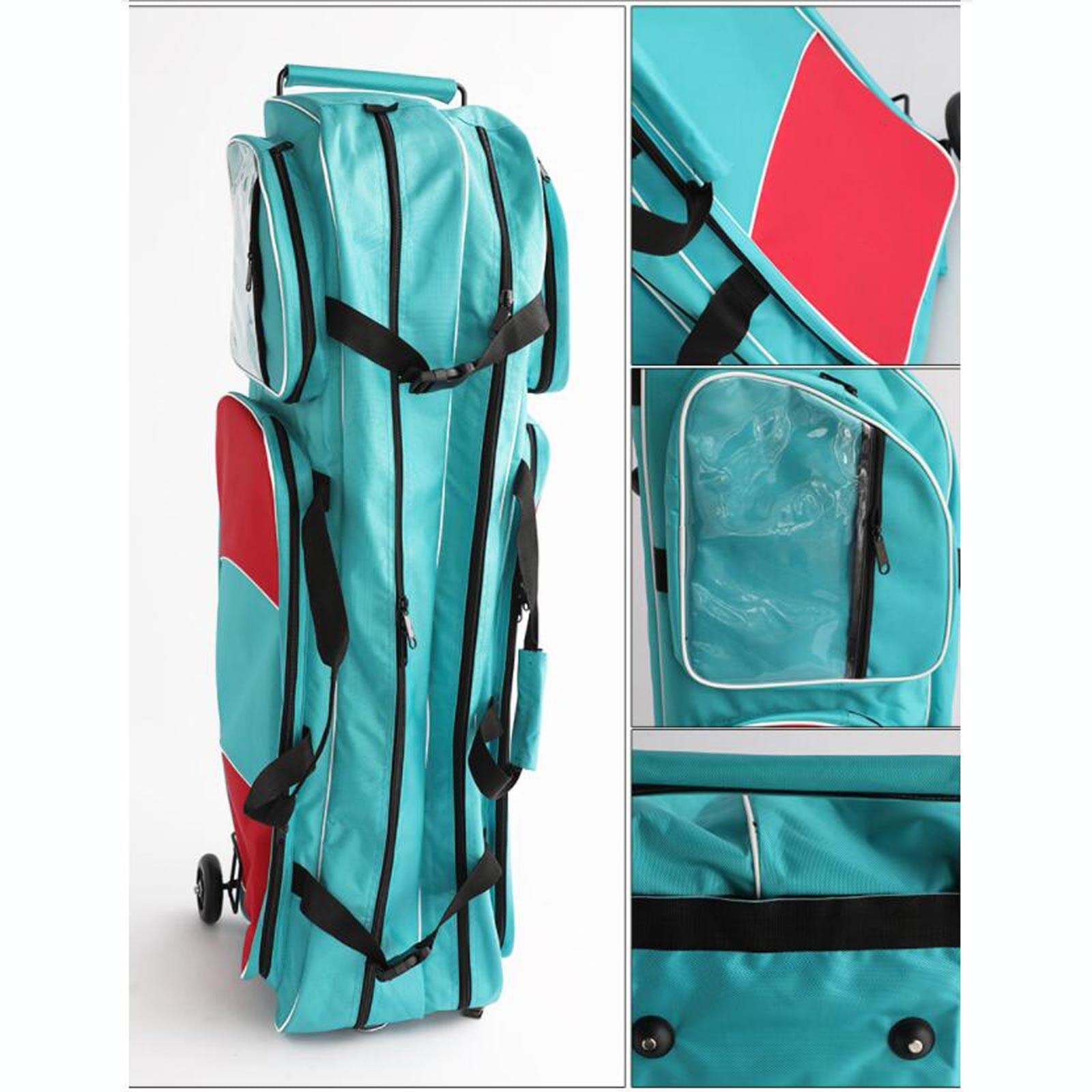 Large Capacity Fencing Equipment Bag - Durable Wheeled Gear Bag Holds 2 Full Sets of Fencing Gear for Adults & Kids - Perfect for Fencing Training, Competitions and Club Storage