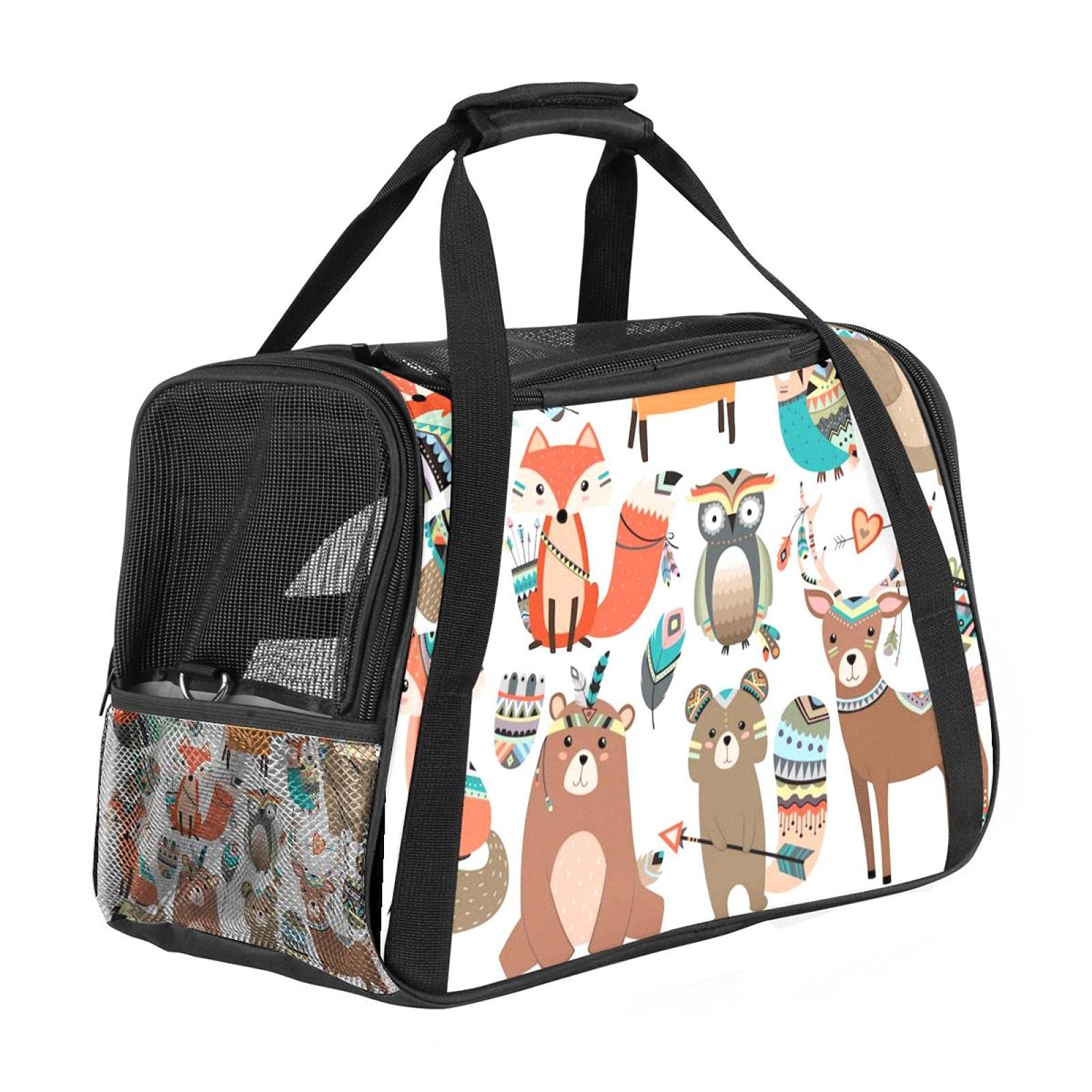 Portable Pet Carrier Bag for Dogs & Cats - Foldable Travel Cage with Safety Zippers | Outdoor & Airplane Use