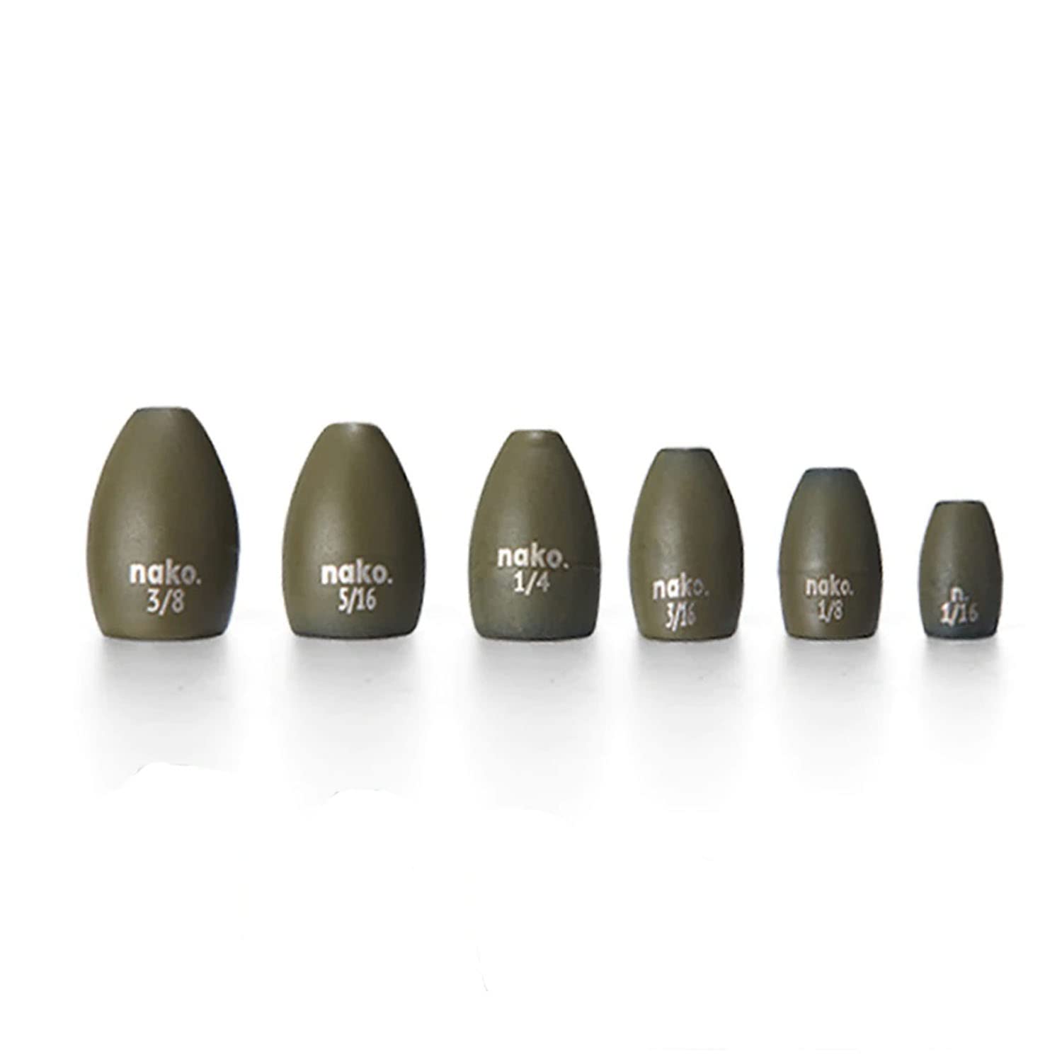 10 Pack Tungsten Flipping Weights Fishing Sinkers - Premium Bass Fishing Weights Buck Pack | Heavy Duty for Freshwater & Saltwater Fishing | Ideal for Flipping, Pitching & Carolina Rigging