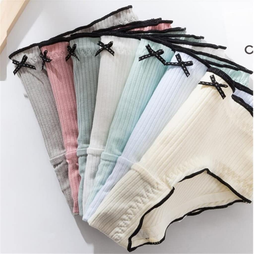 7-Pack Women's Cotton Modal Underwear - Japanese Lace Edge Mid-Waist Breathable Shorts (X-Large, Color A) | Comfortable Daily Wear & Sleepwear for Women