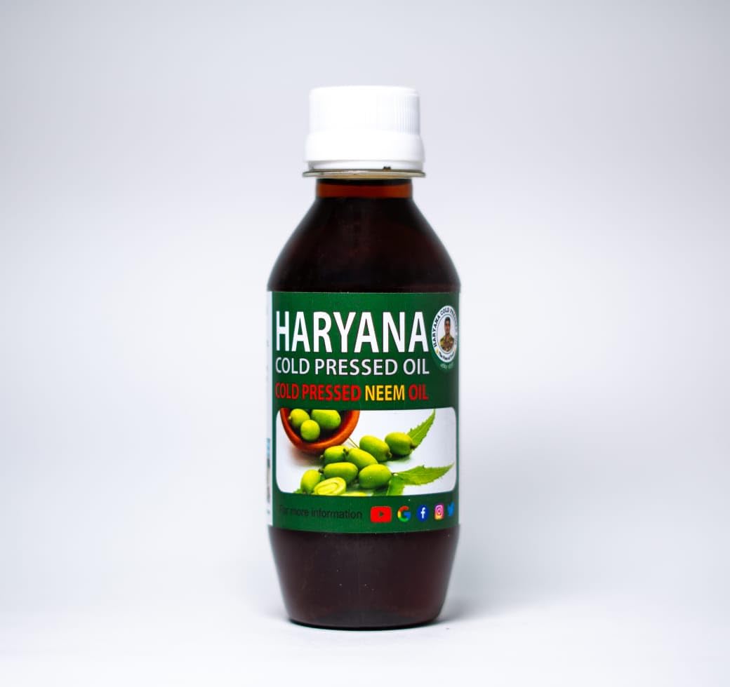 Organic Cold Pressed Neem Oil 220ml - 100% Pure, Natural & Unrefined for Hair, Skin & Nails - USDA Certified for Face Care, Scalp Treatment & Plant Protection
