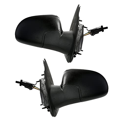 New Pair of Power Door Mirrors Compatible with 2005-2007 Chevrolet Cobalt Sedan - OEM 15299346 & 15299345 - Easy Installation & Adjustable for Safe Driving