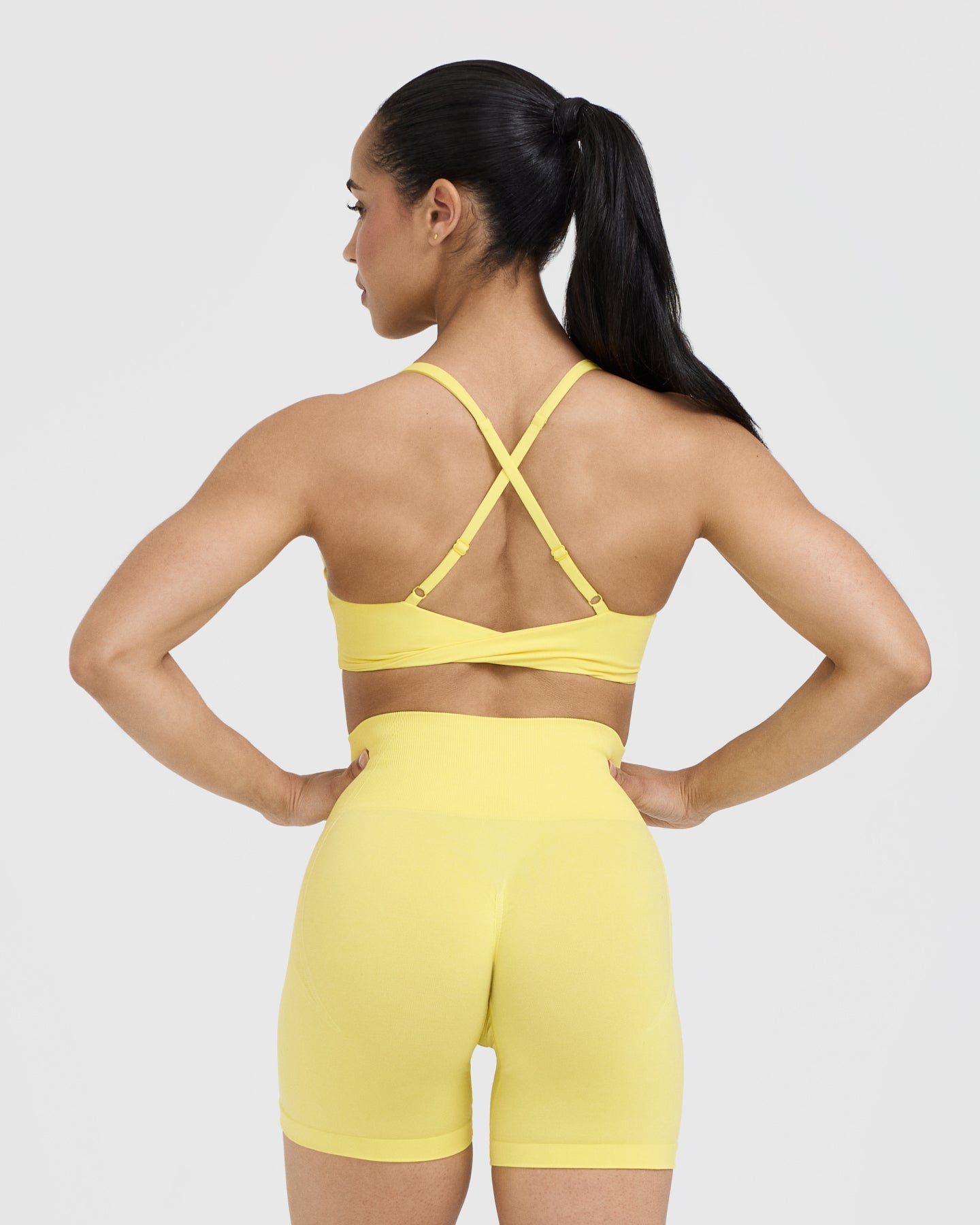 Lemon Yellow Wireless Bralette - Seamless Comfort for Yoga, Lounge & Everyday Wear | Soft Microfiber Support for Women