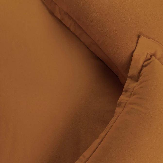 Soft Cotton Flannel Solid Duvet Cover Set with Button Closure - Cozy Bedding for Winter Nights, Guest Rooms & Cabin Retreats