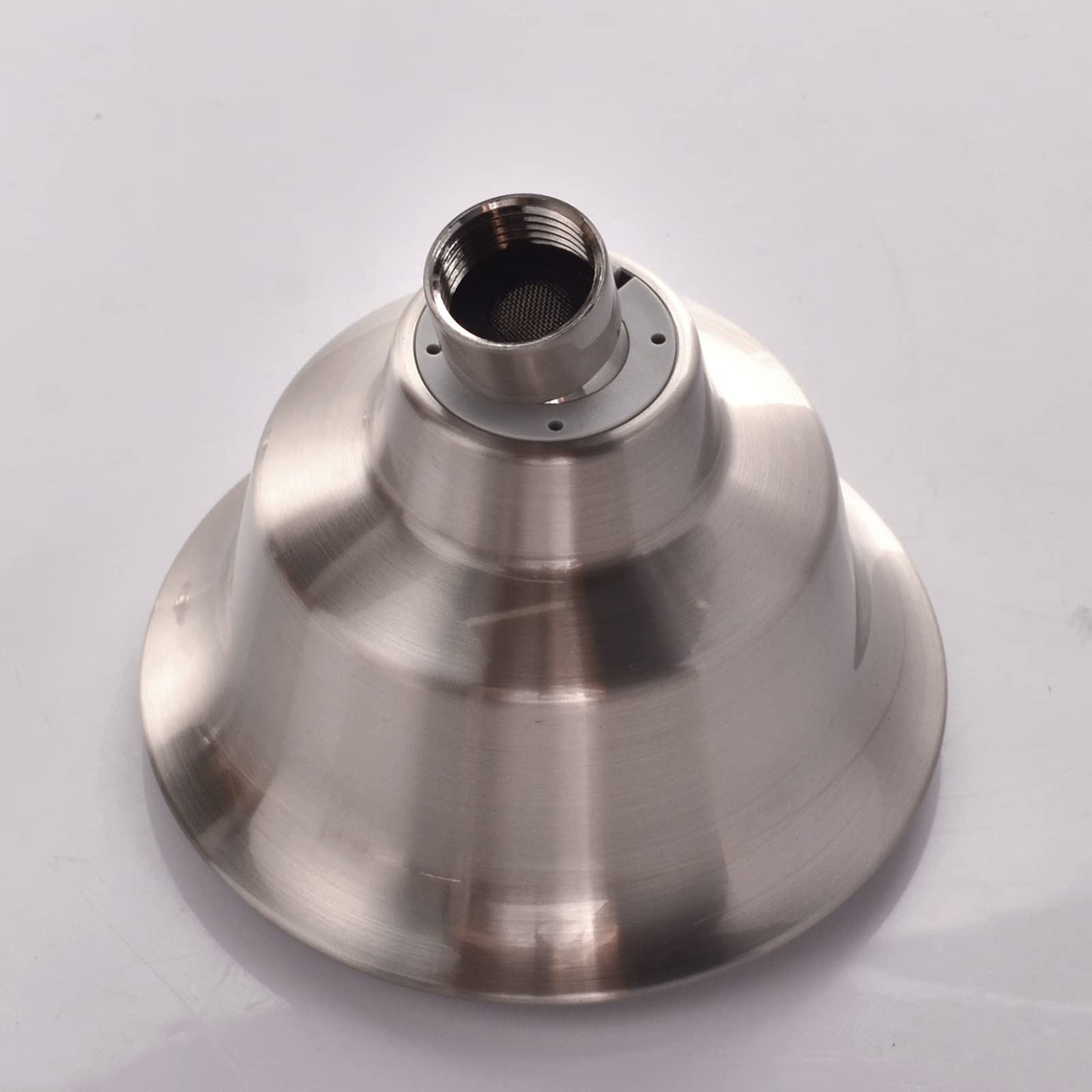 Double Shower Head with Shut-Off Valves - High Pressure 3 Function Sprayers in Brushed Nickel - Perfect for Bathing, Water Conservation & Spa-Like Experience