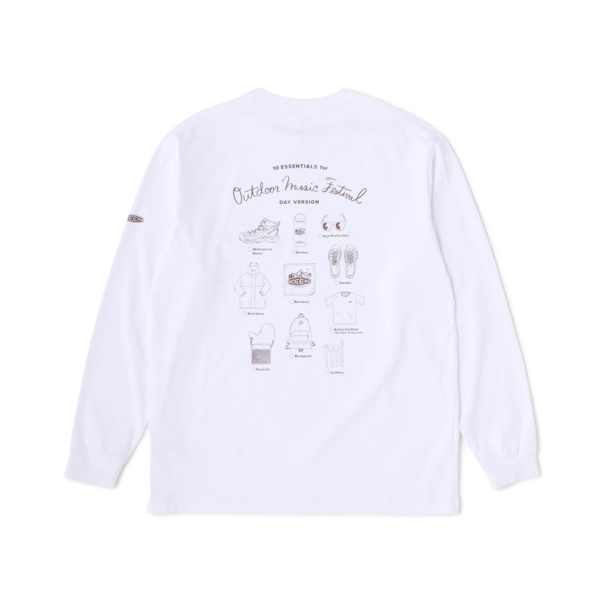 OC/RP Ten Essentials Long Sleeve T-Shirt for Men & Women - Moisture Wicking Hiking & Outdoor Performance Tee - Perfect for Camping, Backpacking and Adventure Travel