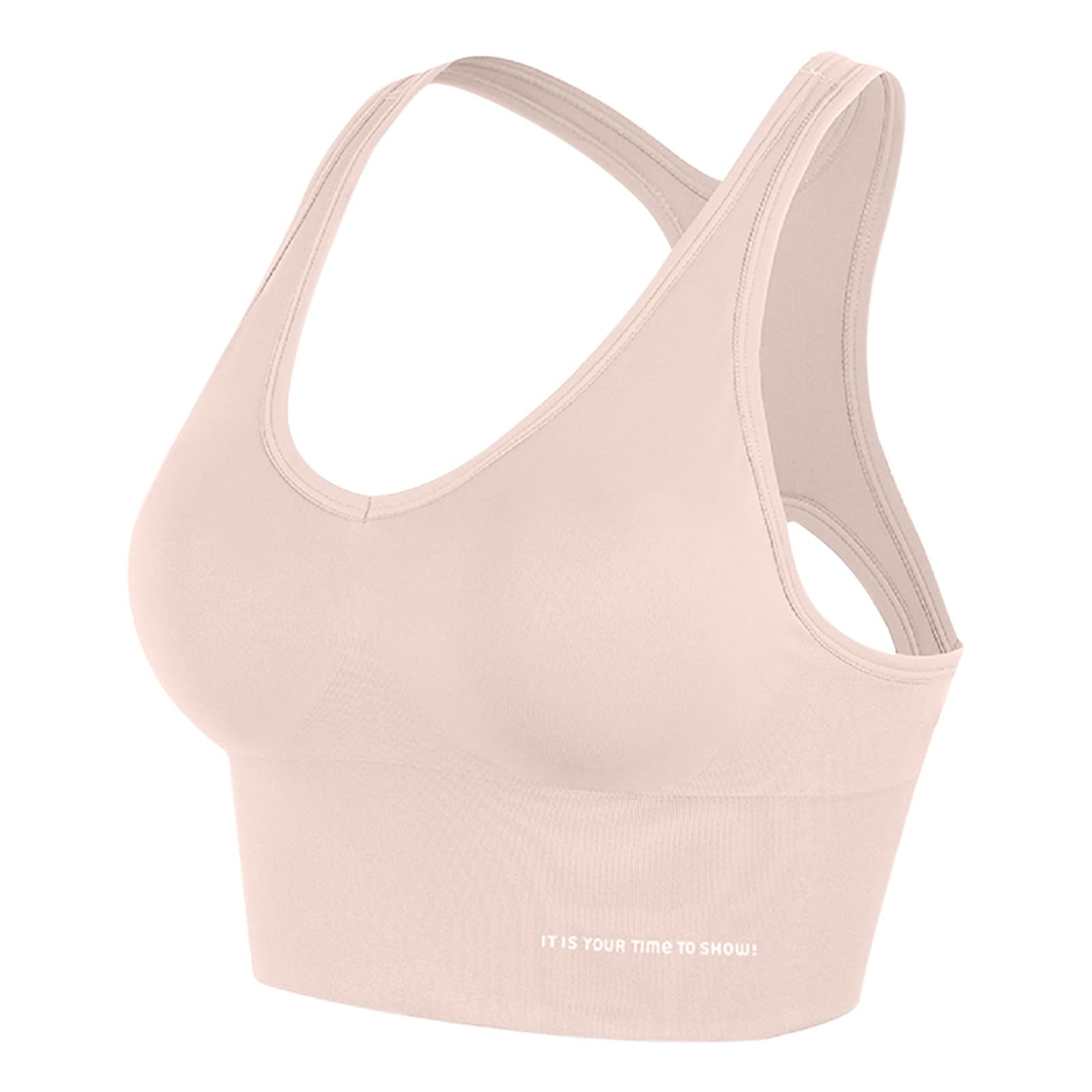 Women's Sports Bra - Comfortable Bralette with Clear Straps, Halter & Front Buckle Design for Support & Lift | Perfect for Yoga, Gym & Activewear
