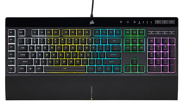 CORSAIR K55 RGB PRO Gaming Keyboard - RGB Backlit, Spill-Resistant, Ergonomic Design for PC Gamers | Perfect for FPS, MMO, and Esports Gaming