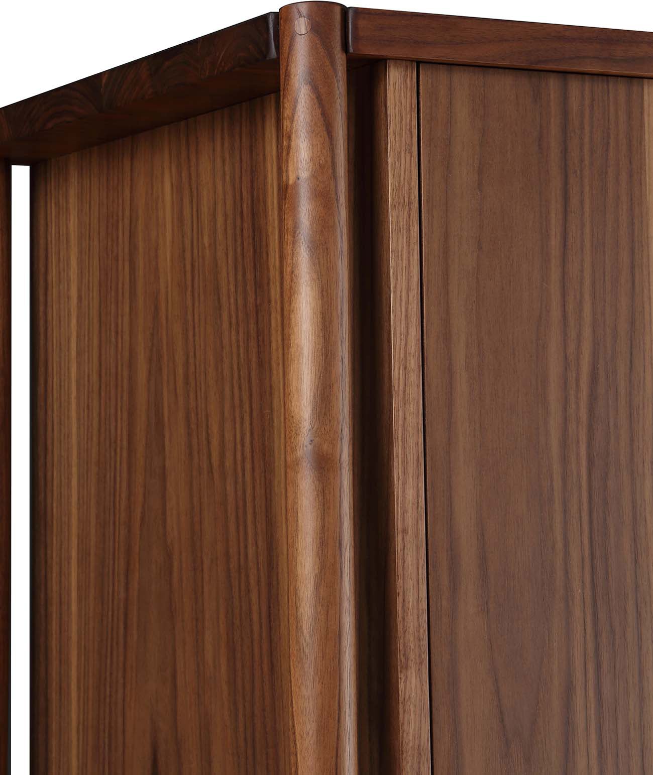 Walnut Grove Gentleman's Chest - Solid Wood Dresser with 6 Drawers for Bedroom Storage | Perfect for Master Bedroom, Guest Room & Dorm Organization