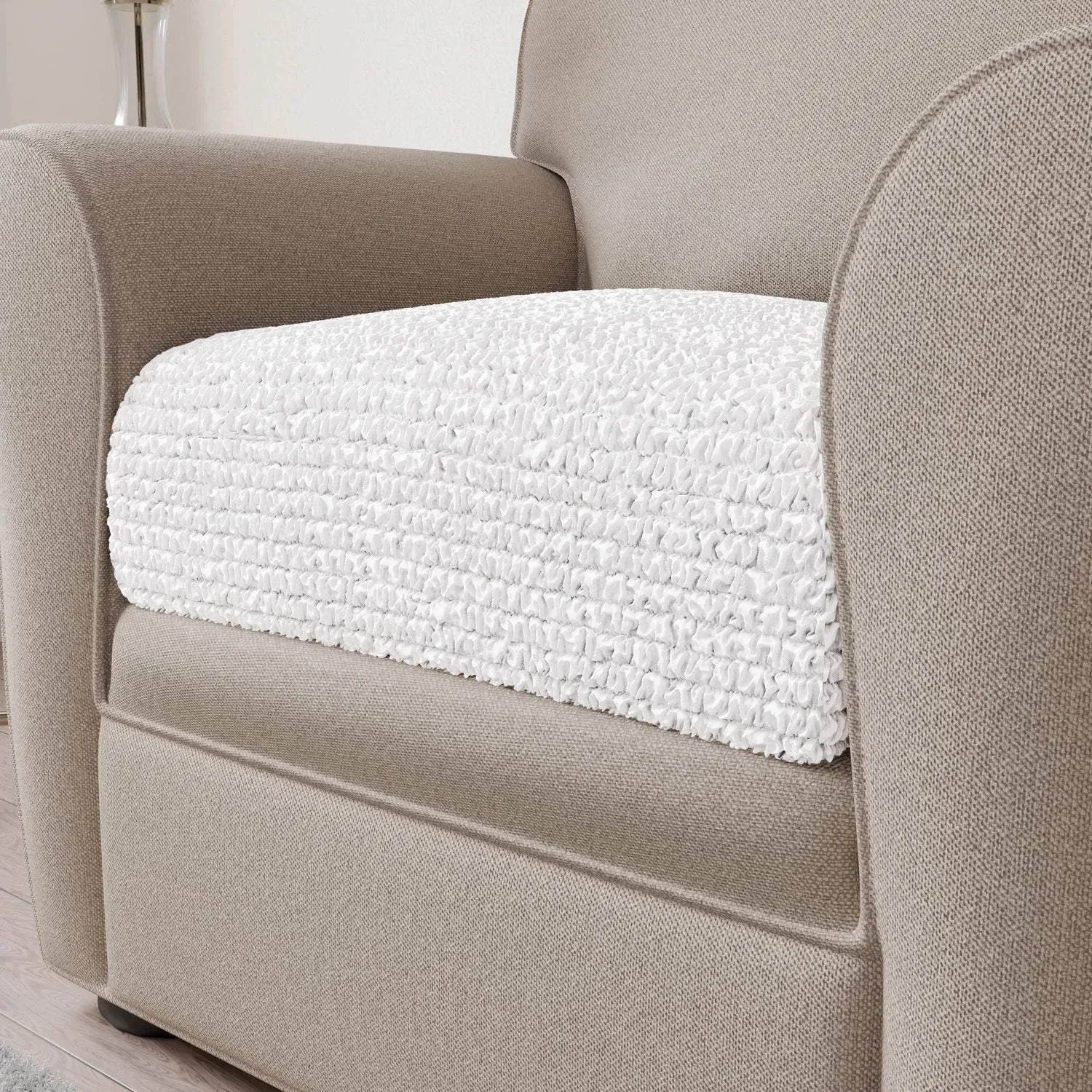Premium Microfiber Seat Cushion Cover - Soft & Durable Sofa Chair Protector - Perfect for Living Room, Office, or Car Use