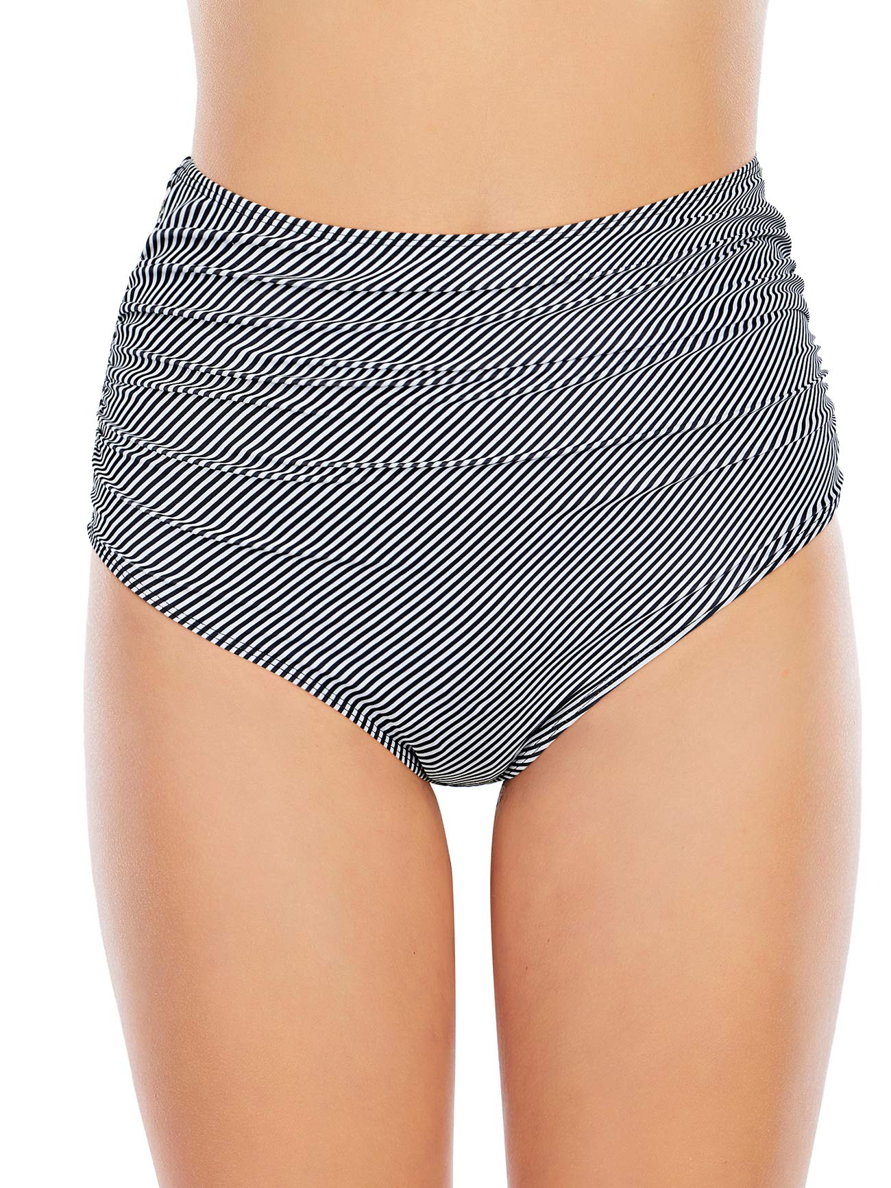 High Waisted Bikini Bottoms for Women - Tummy Control Ruched Swimwear | Sexy Bathing Suits for Beach & Pool | American Trends