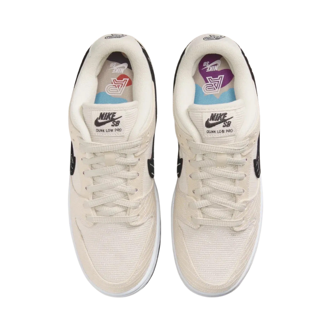 Nike SB Dunk Low Albino & Preto Fossil Black Sneakers - Men's Skateboarding Shoes for Streetwear & Casual Wear - Perfect for Skating, Urban Fashion & Everyday Comfort
