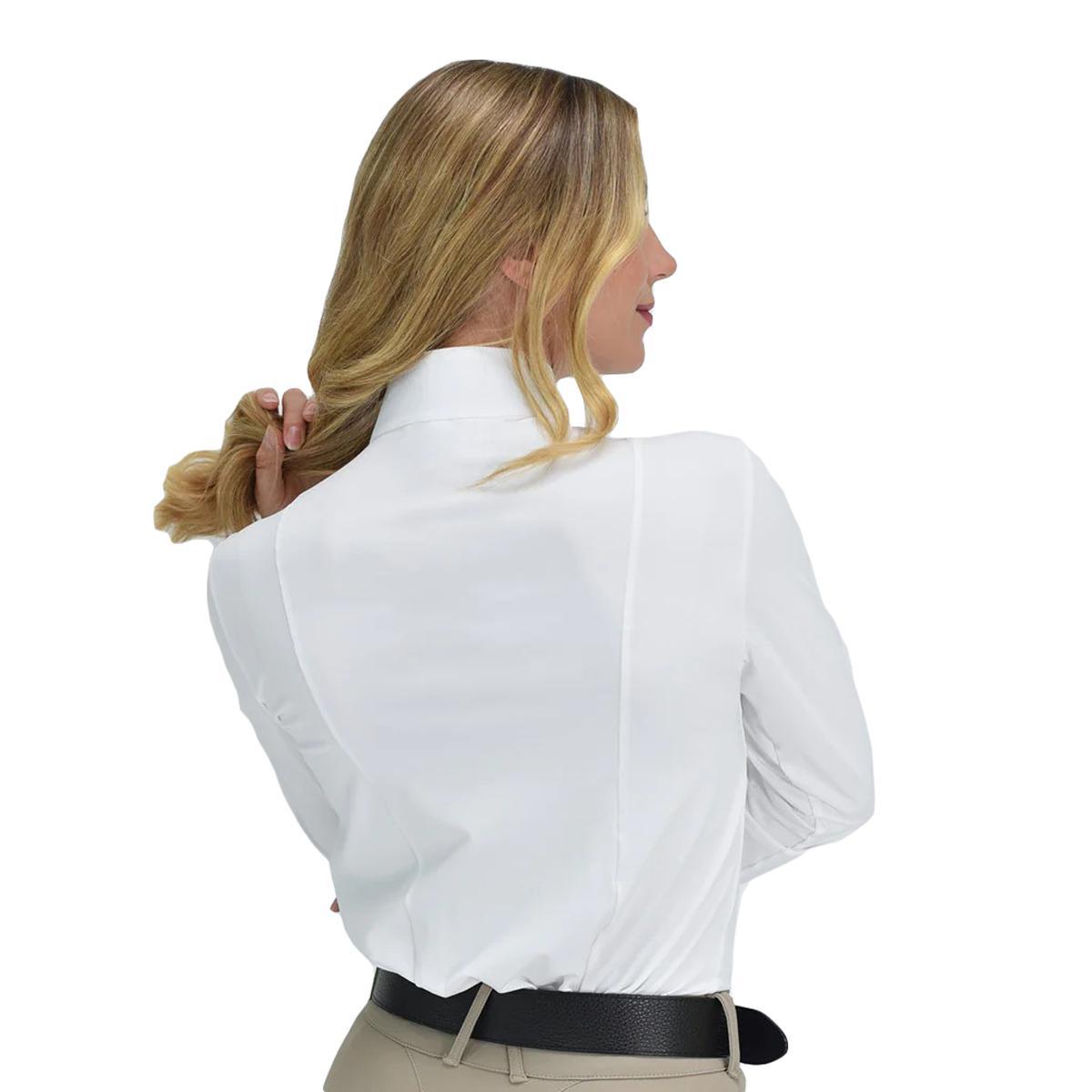 Women's Aliyah Long Sleeve Show Shirt for Equestrian Riding & Horse Shows - Perfect for Competition, Training & English Riding Events