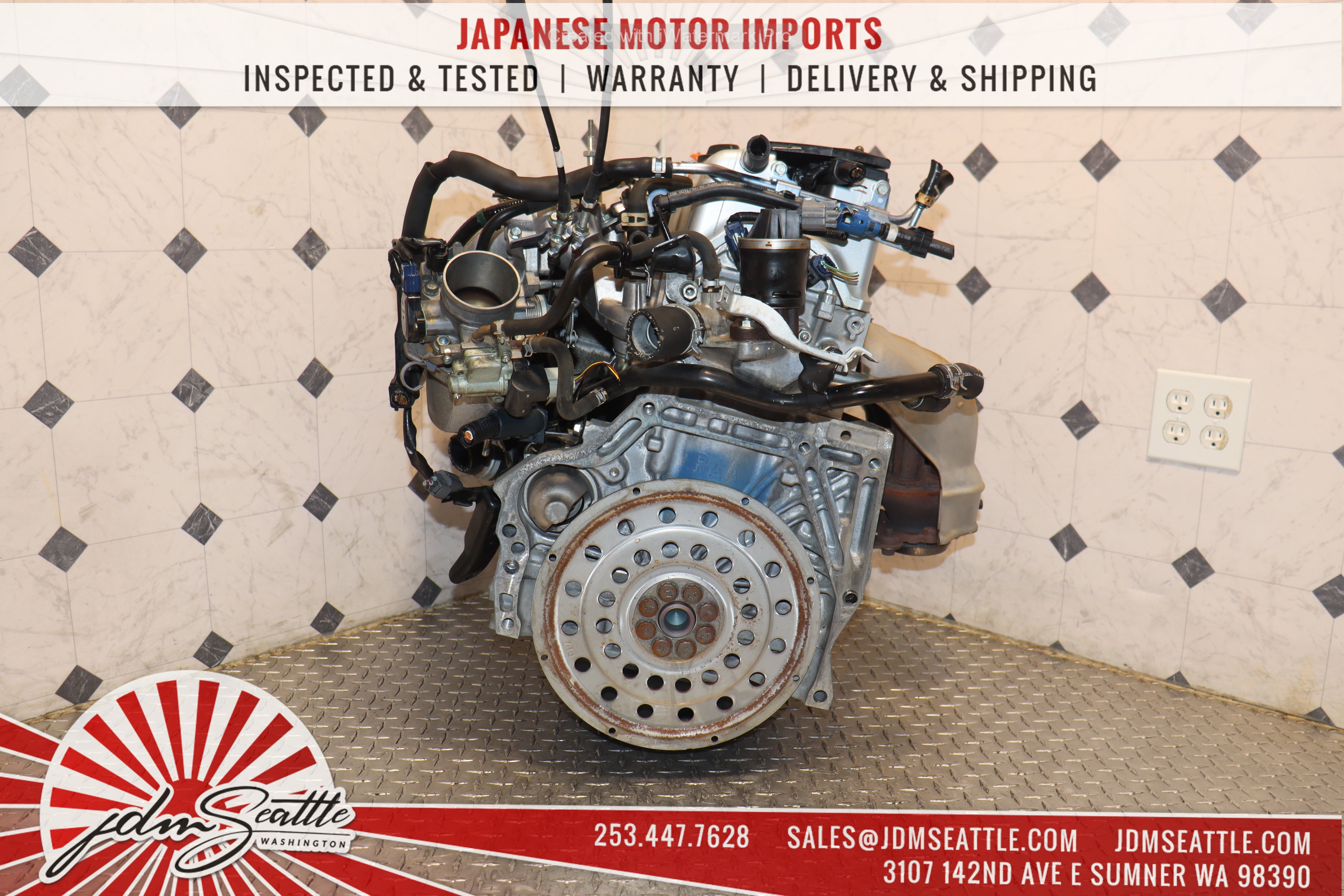JDM K24A Engine 2003-2007 Honda Accord Element VTEC 2.4L K24 Motor - High Performance Replacement for Racing & Car Restoration Projects