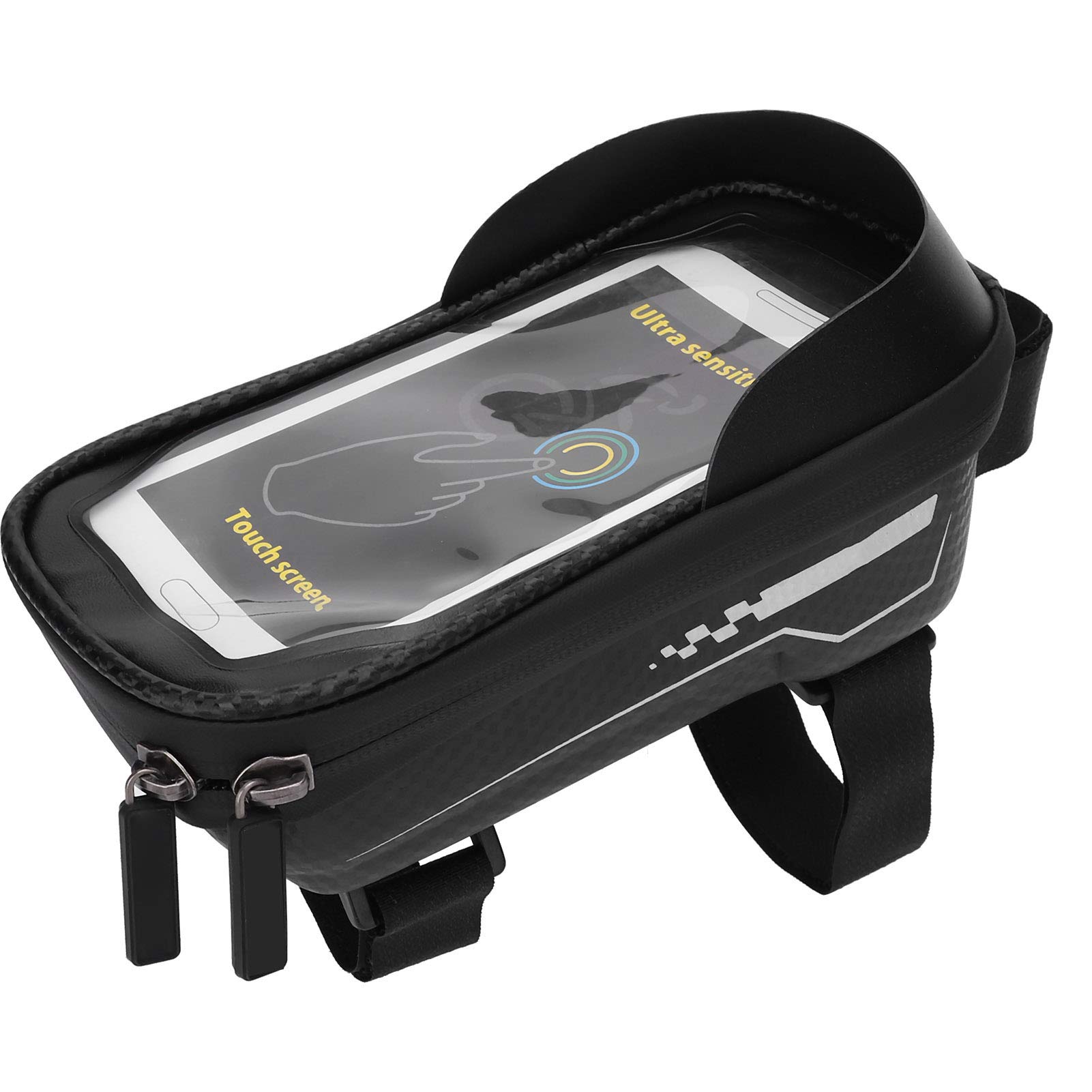 VGEBY Waterproof Bicycle Handlebar Bag - Outdoor Cycling Phone Pouch for iPhone & Android - Durable Bike Storage Accessories for Commuting, Mountain Biking & Road Trips